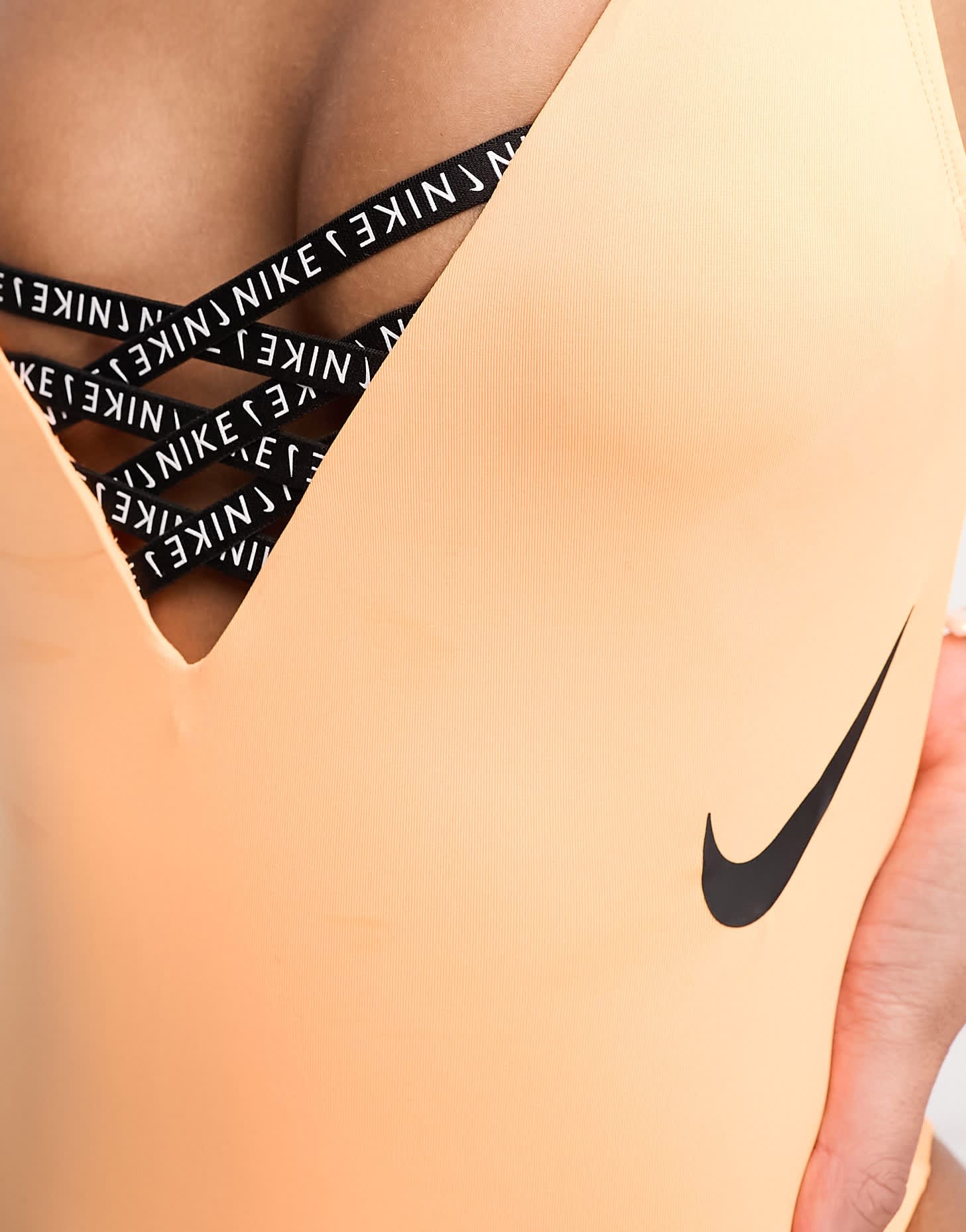 Nike Icon Sneakerkini one piece swimsuit in orange - ASOS Sample Sale EU Store