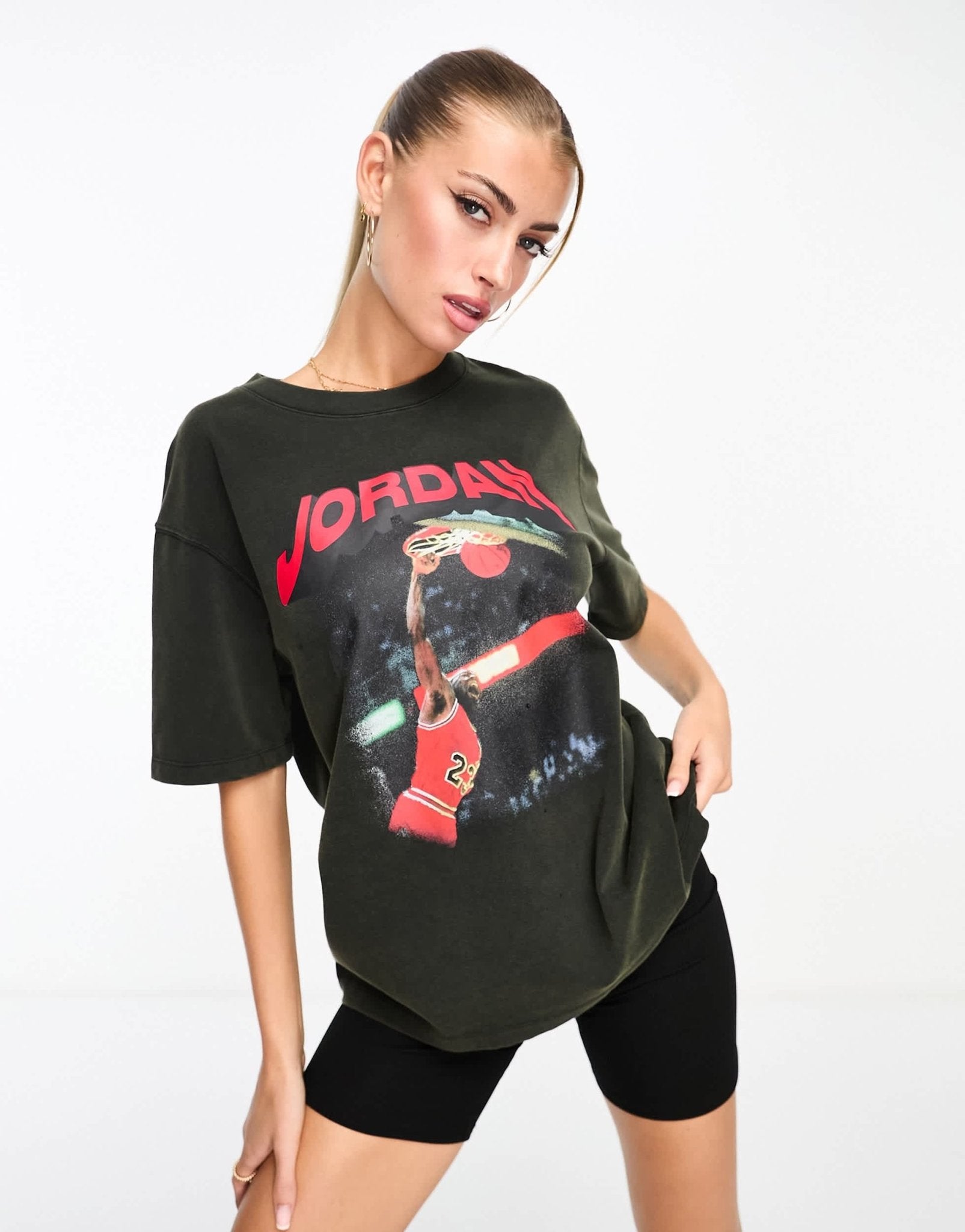 Nike Jordan Heritage printed t-shirt in black - ASOS Sample Sale EU Store