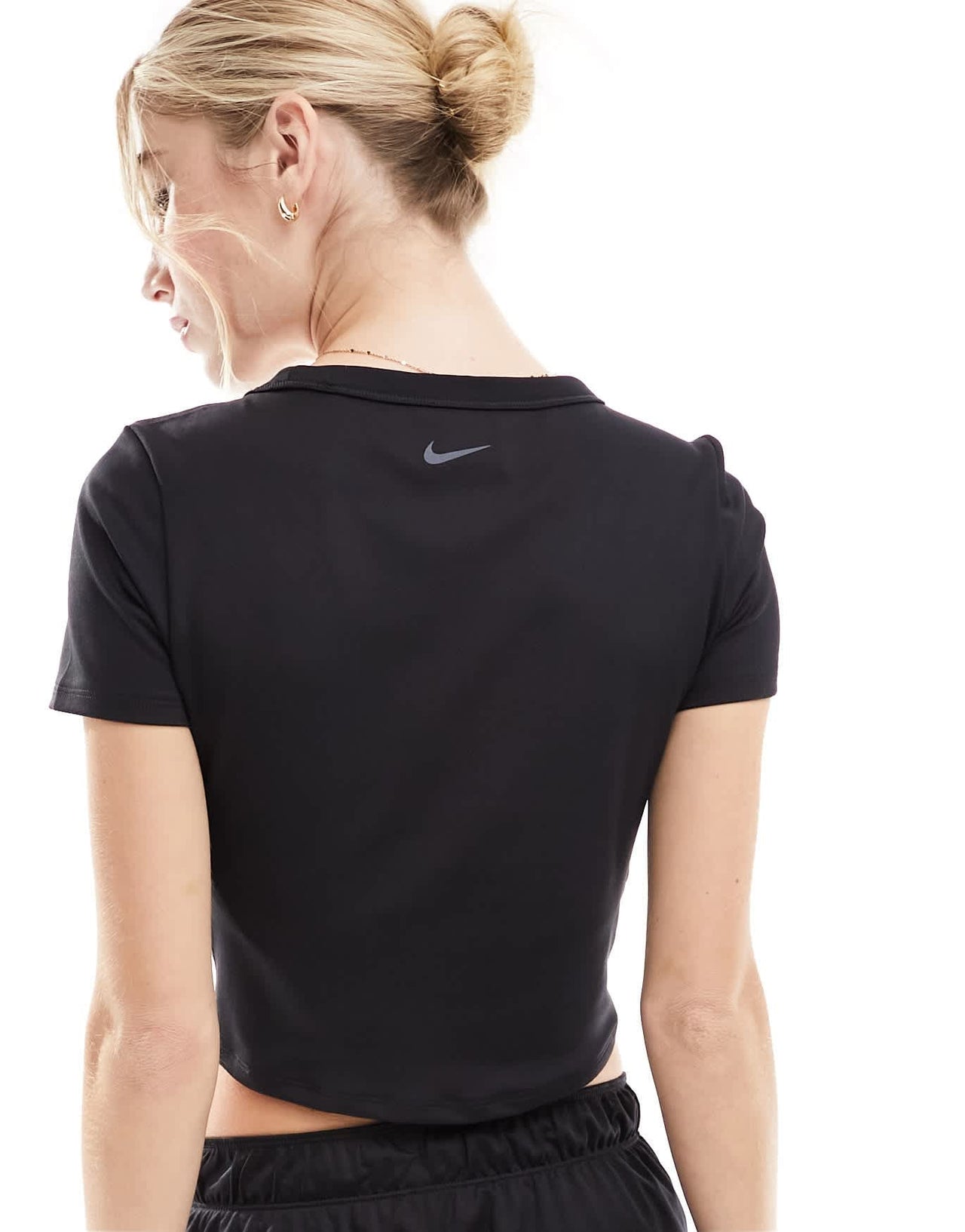 Nike One Dri - Fit tight crop t-shirt in black - ASOS Sample Sale EU Store