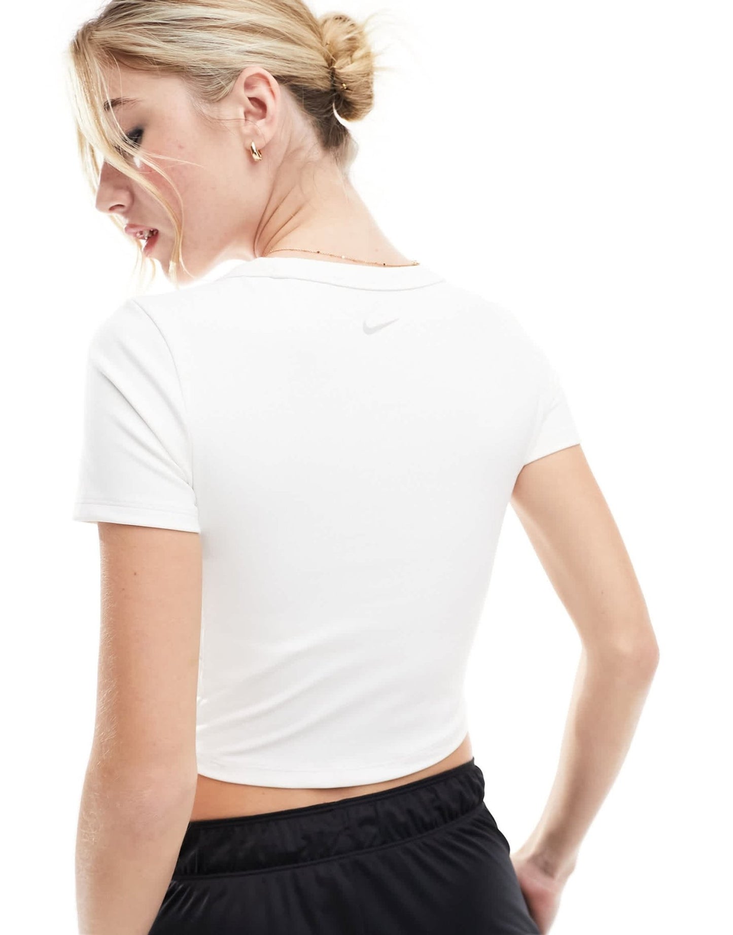 Nike One Dri - Fit tight crop t-shirt in white - ASOS Sample Sale EU Store