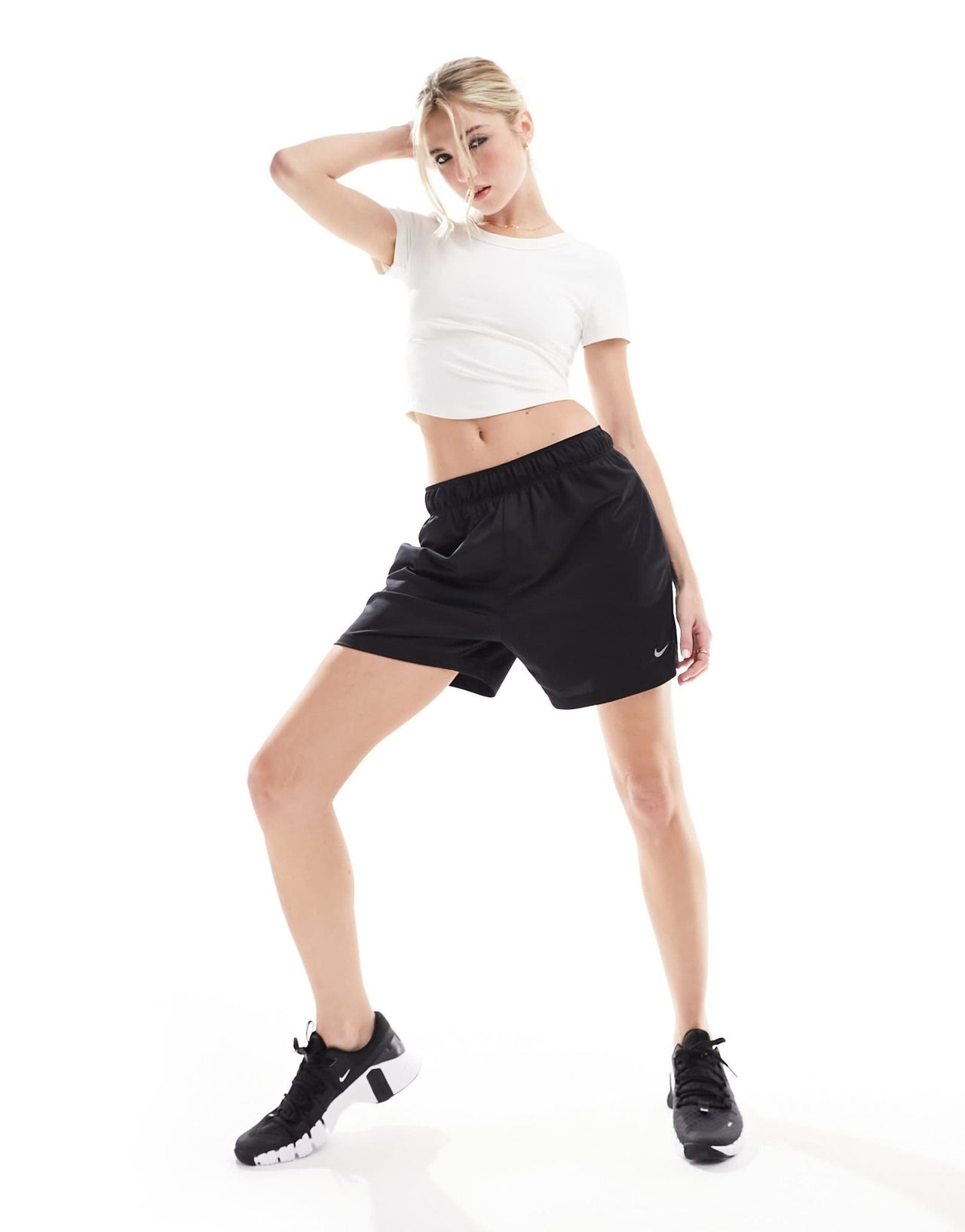 Nike One Dri - Fit tight crop t-shirt in white - ASOS Sample Sale EU Store