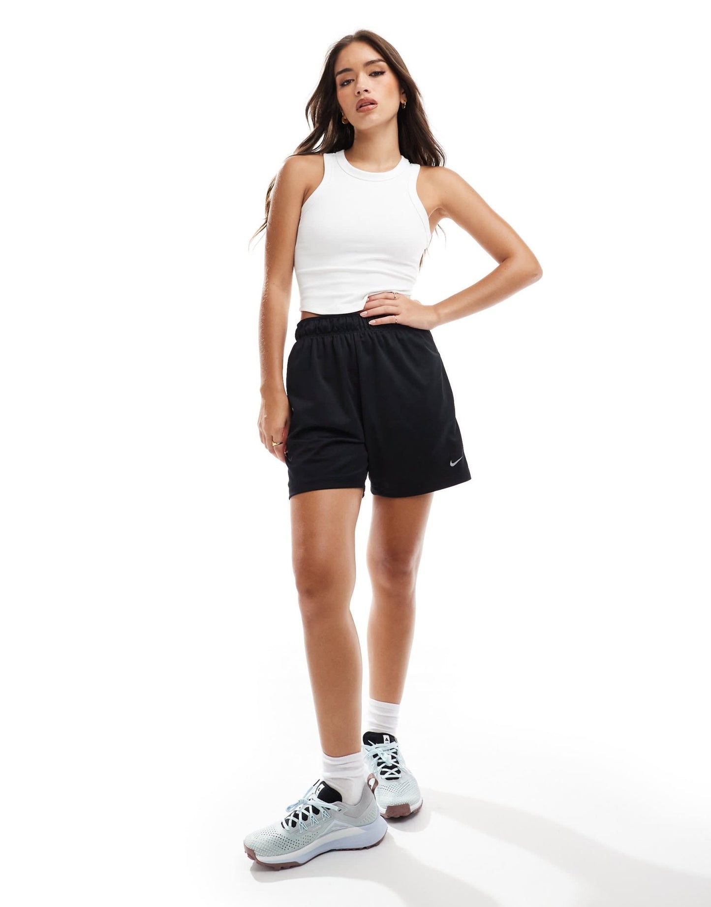 Nike One Training Dri - FIT fitted cropped tank top in white - ASOS Sample Sale EU Store