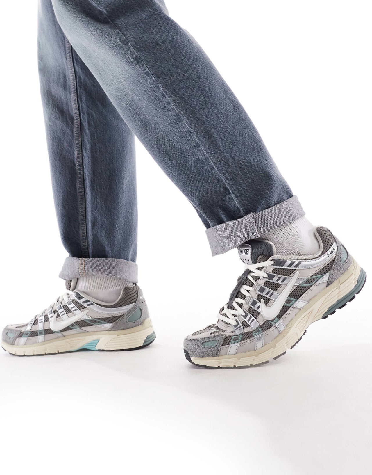 Nike P - 6000 unisex trainers in grey and off white - ASOS Sample Sale EU Store