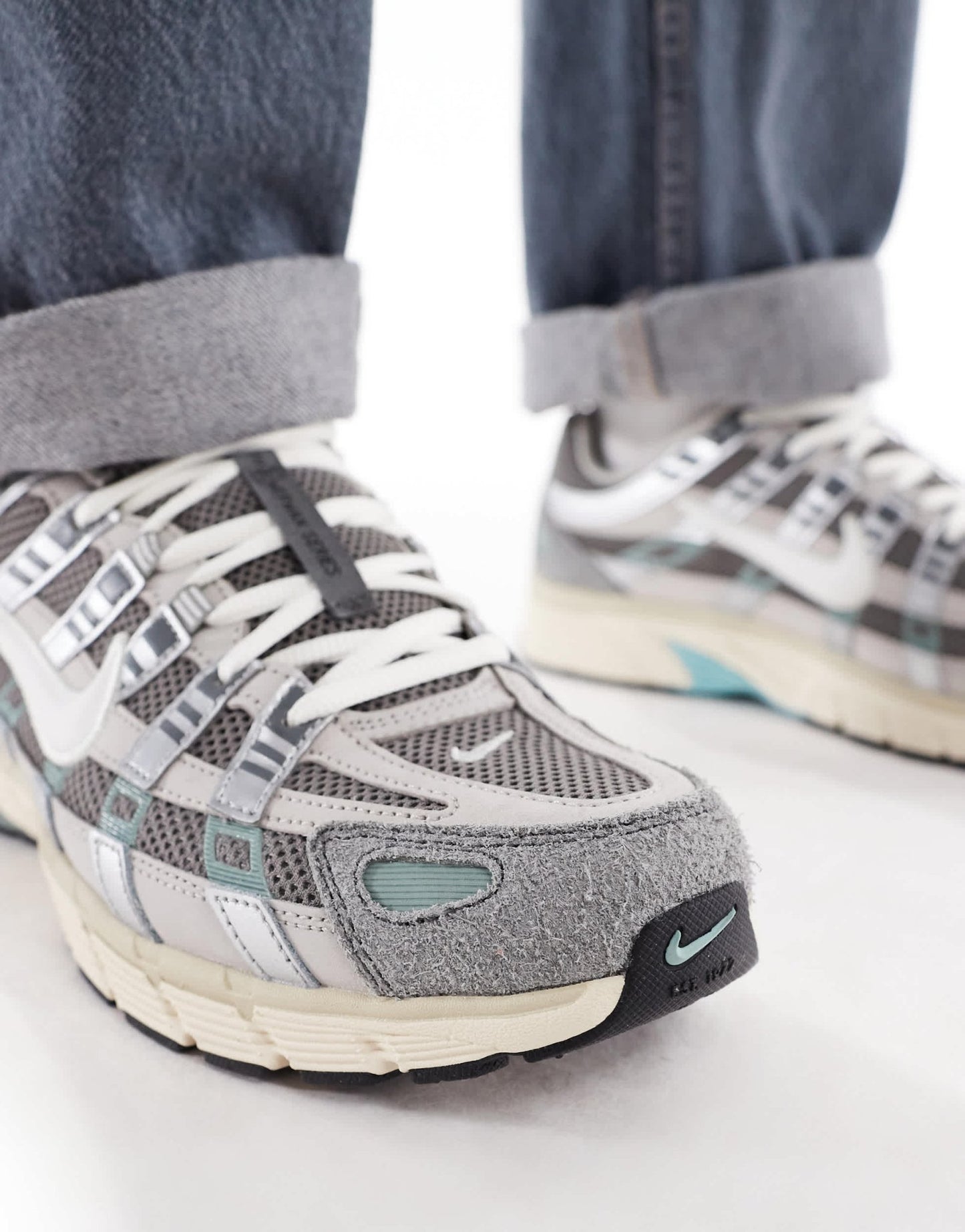 Nike P - 6000 unisex trainers in grey and off white - ASOS Sample Sale EU Store