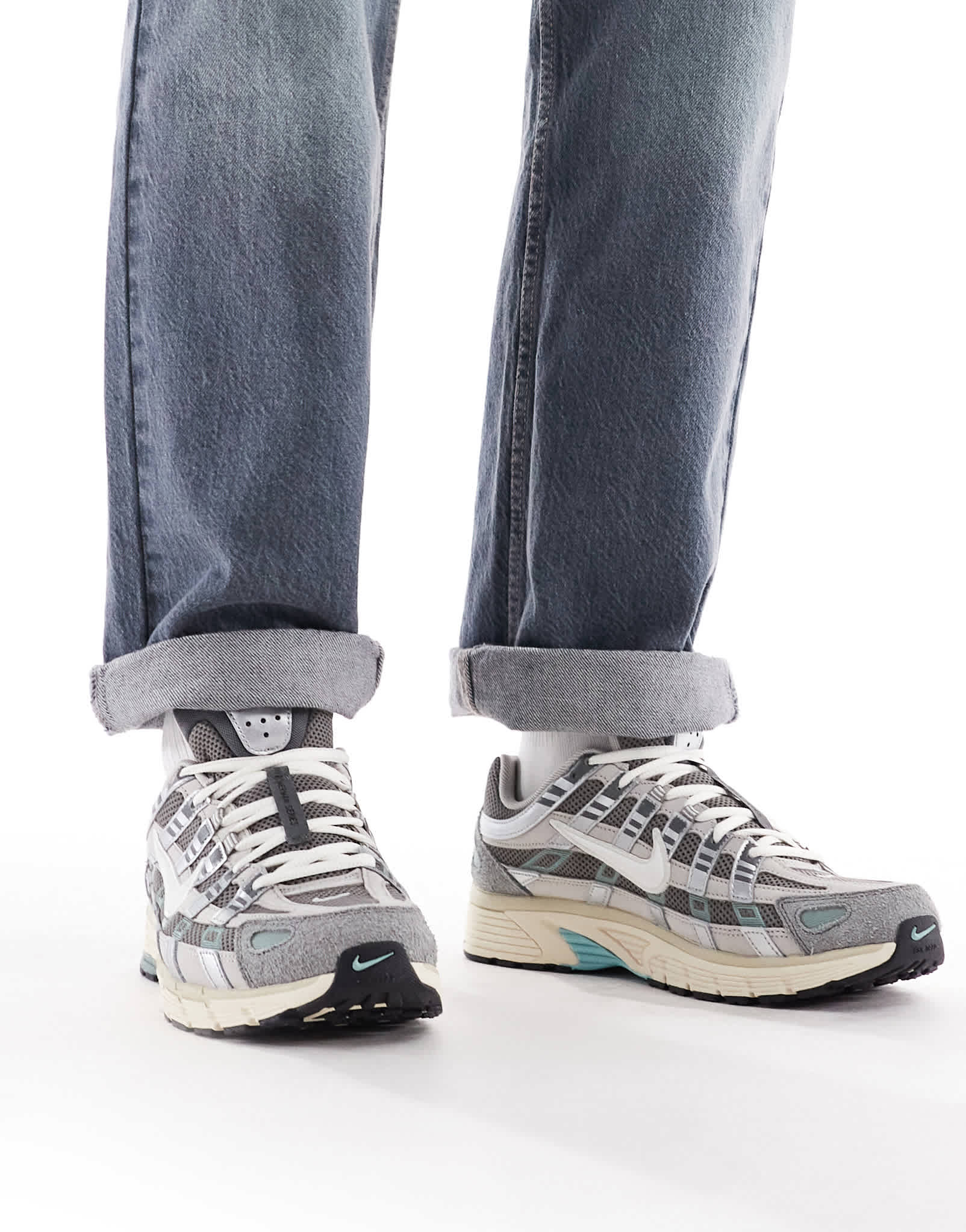 Nike P - 6000 unisex trainers in grey and off white - ASOS Sample Sale EU Store