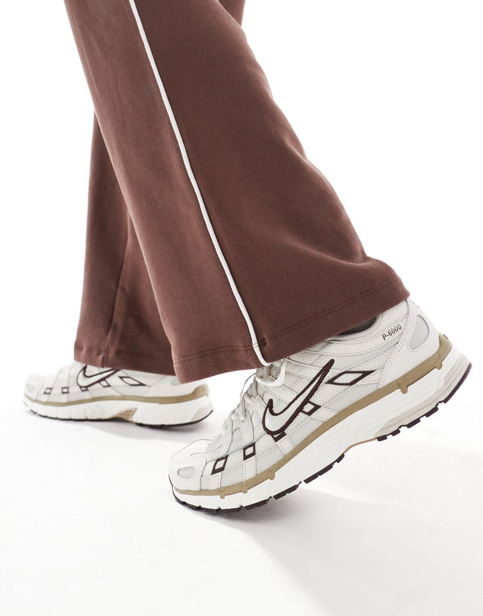 Nike P - 6000 unisex trainers in white and brown - ASOS Sample Sale EU Store