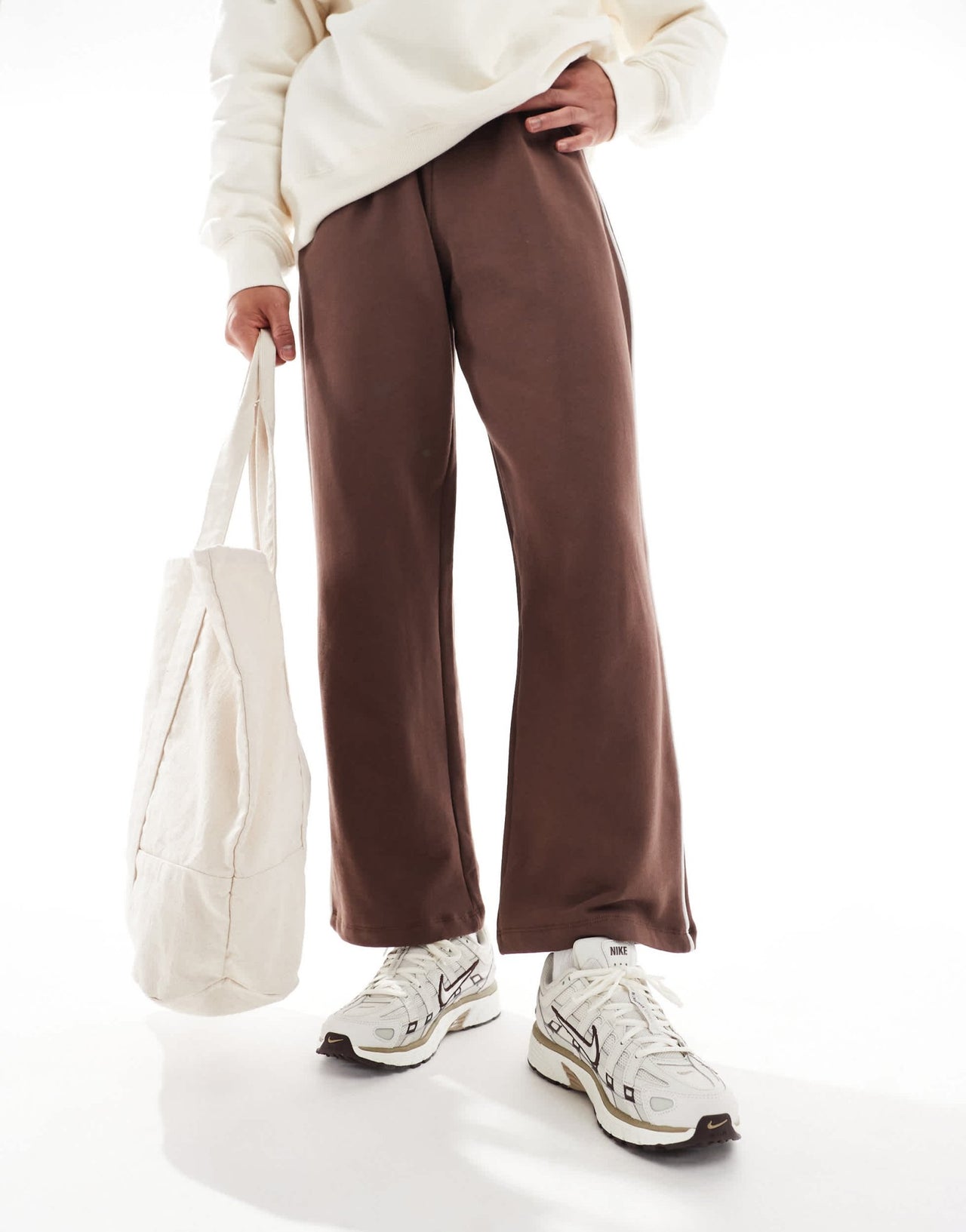 Nike P - 6000 unisex trainers in white and brown - ASOS Sample Sale EU Store