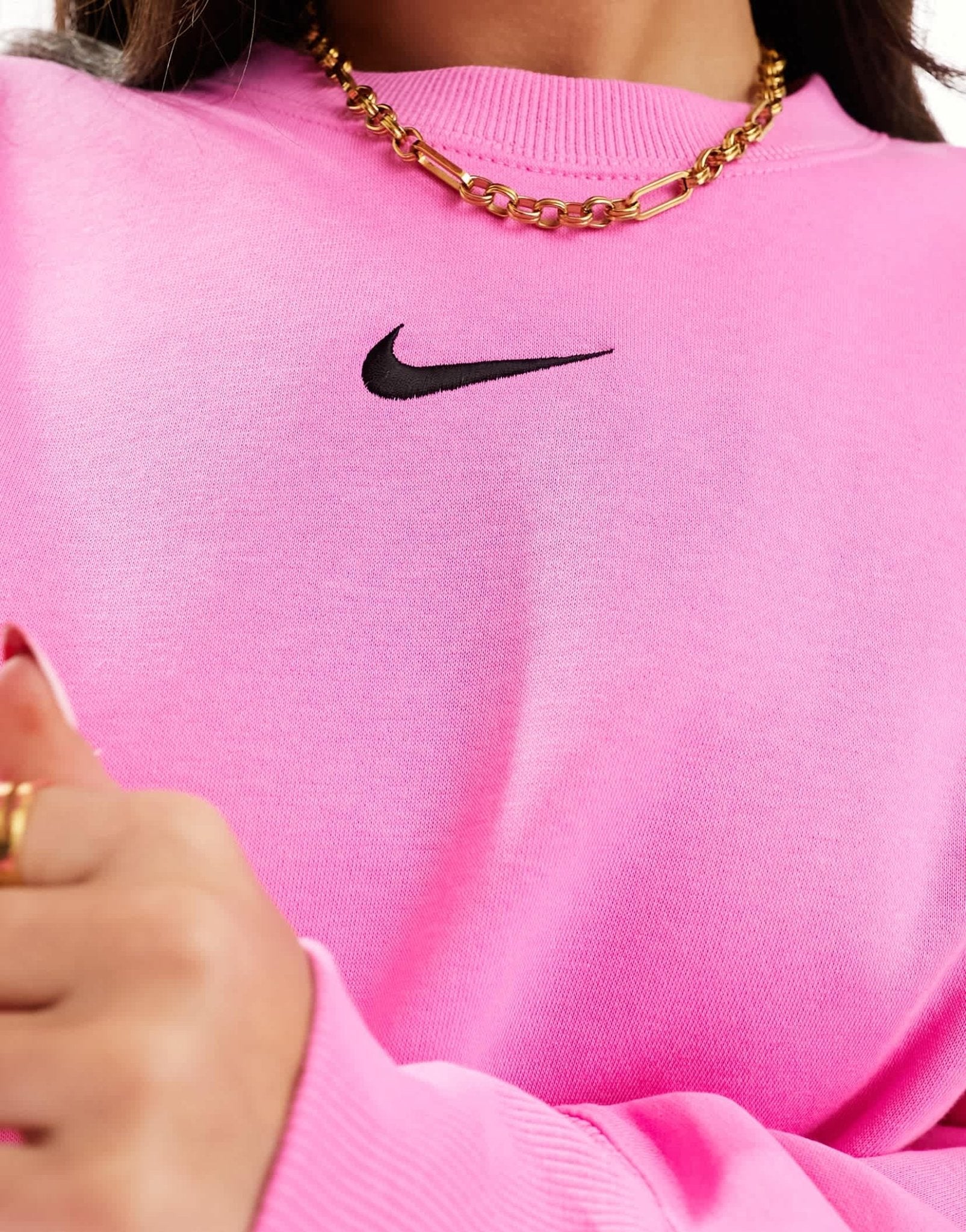 Nike Phoenix Fleece oversized sweatshirts in pink - ASOS Sample Sale EU Store