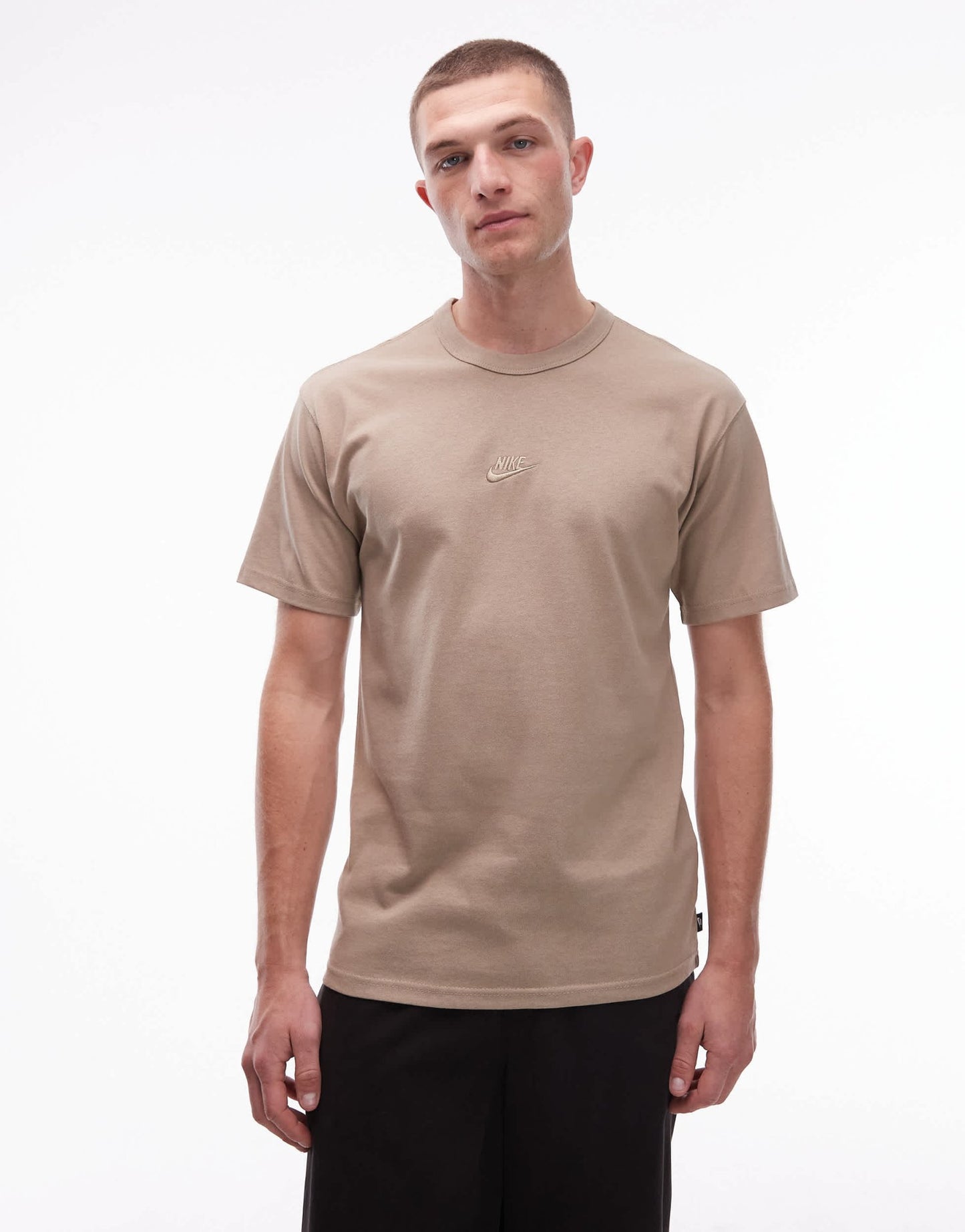 Nike Premium Essentials oversized t-shirt in light brown - ASOS Sample Sale EU Store