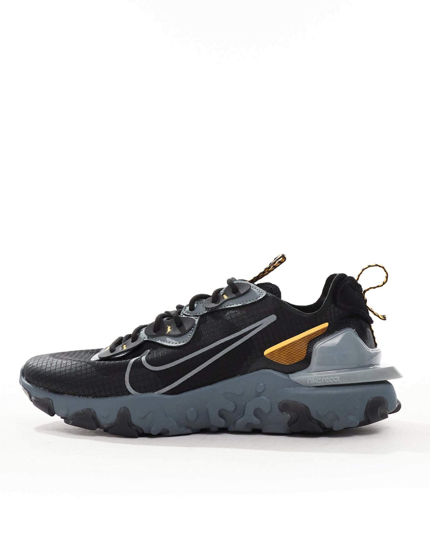 Nike React Vision SC trainers in black, grey and orange - ASOS Sample Sale EU Store