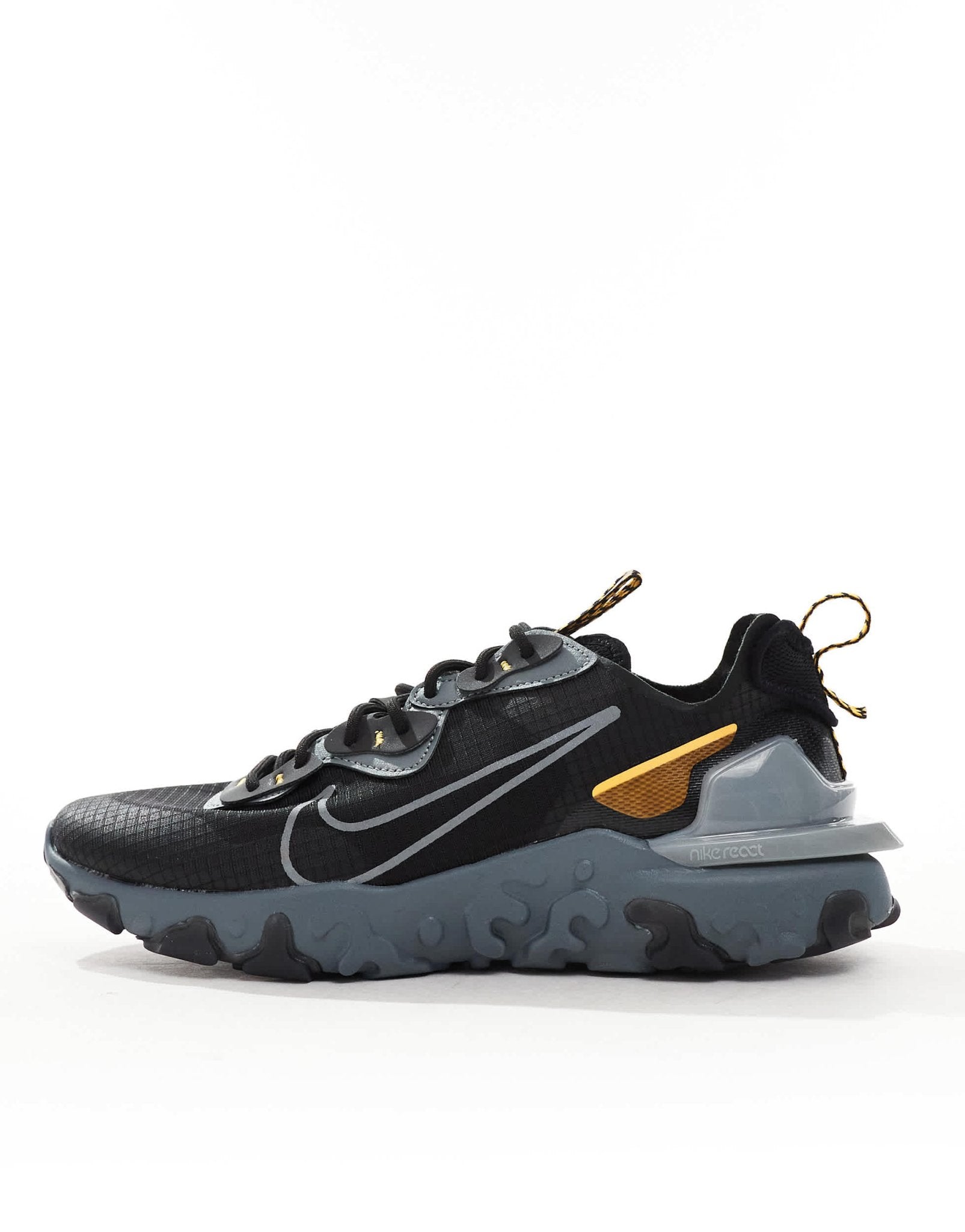 Nike React Vision SC trainers in black, grey and orange - ASOS Sample Sale EU Store