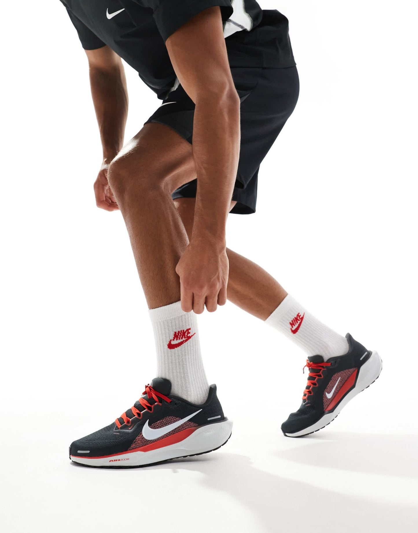 Nike Running Air Zoom Pegasus 41 trainers in grey and red - ASOS Sample Sale EU Store