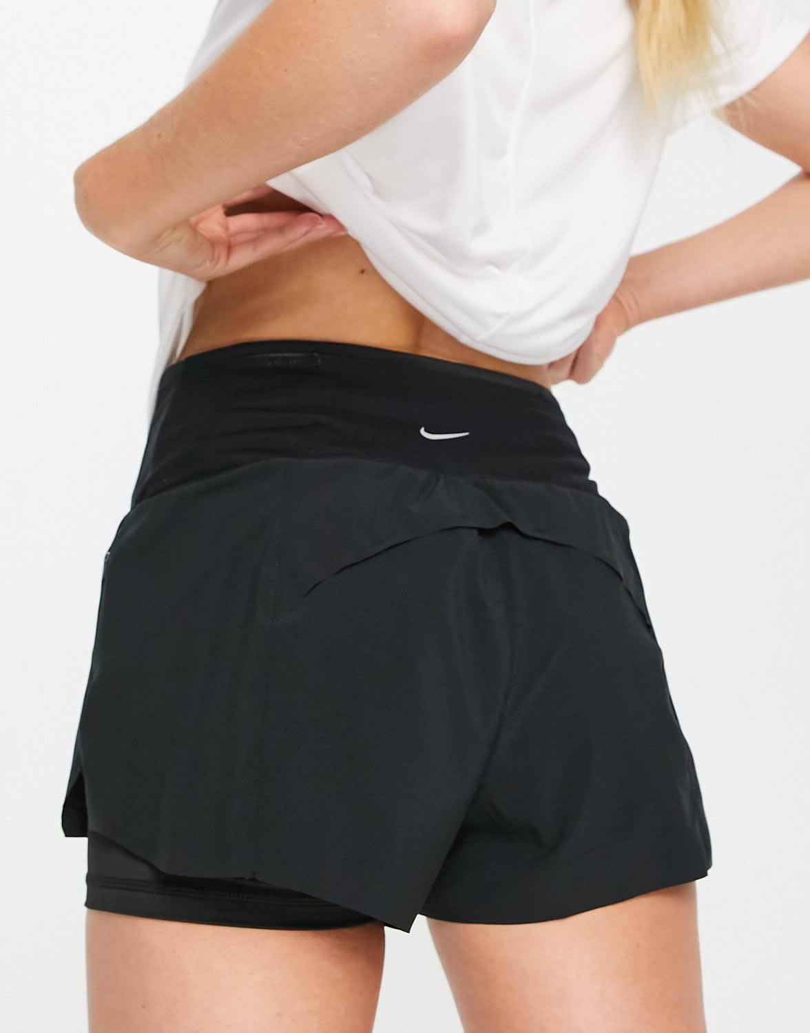 Nike Running Dri - Fit 3in 2 in 1 shorts in black - ASOS Sample Sale EU Store