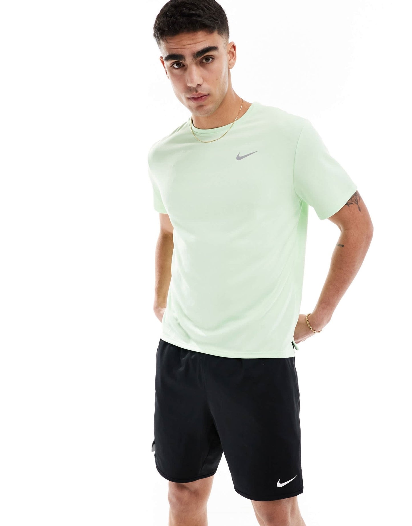 Nike Running Miler Dri - FIT t-shirt in light green - ASOS Sample Sale EU Store