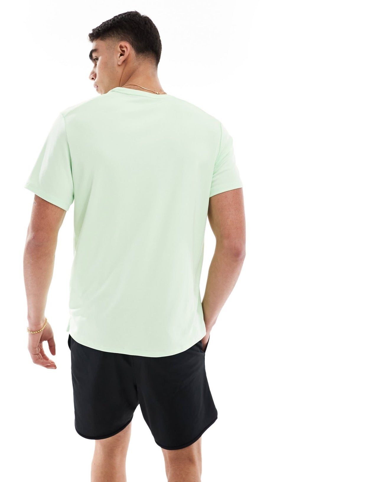 Nike Running Miler Dri - FIT t-shirt in light green - ASOS Sample Sale EU Store