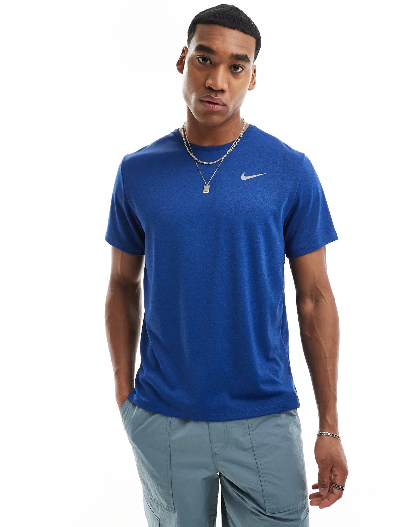 Nike Running Miler Dri - FIT t-shirt in royal blue - ASOS Sample Sale EU Store