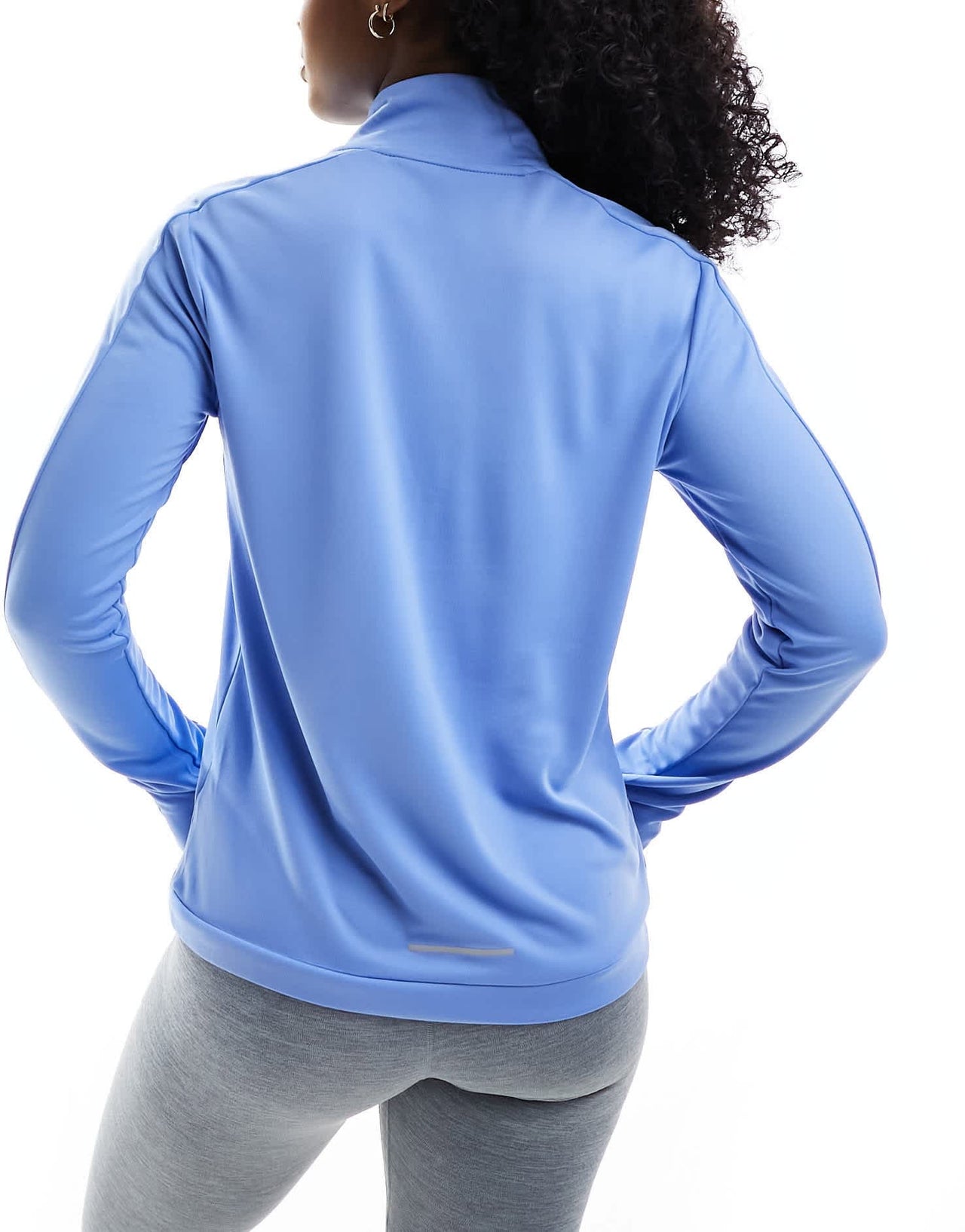 Nike Running Pacer Dri - FIT 1/4 zip long sleeve top in light blue - ASOS Sample Sale EU Store