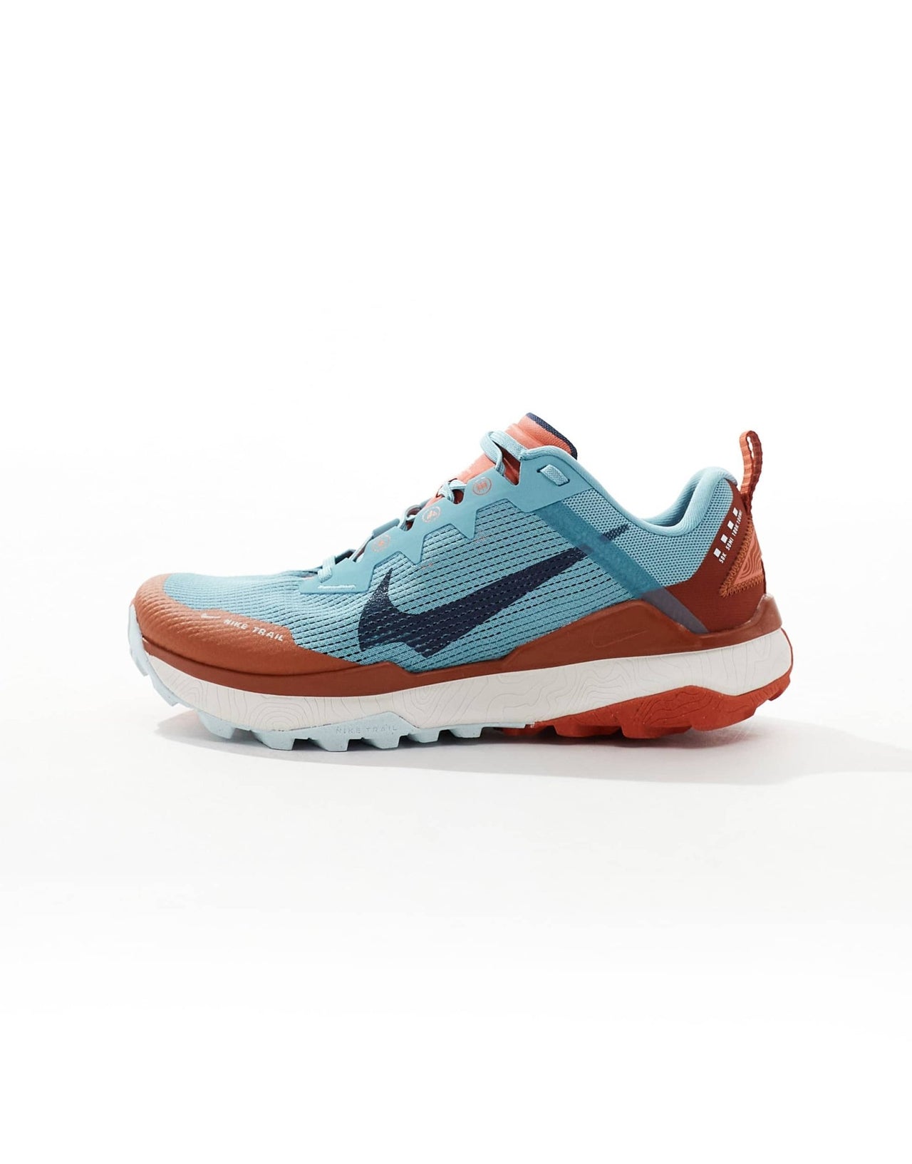 Nike Running React Wildhorse 8 trainers in light blue and orange - ASOS Sample Sale EU Store