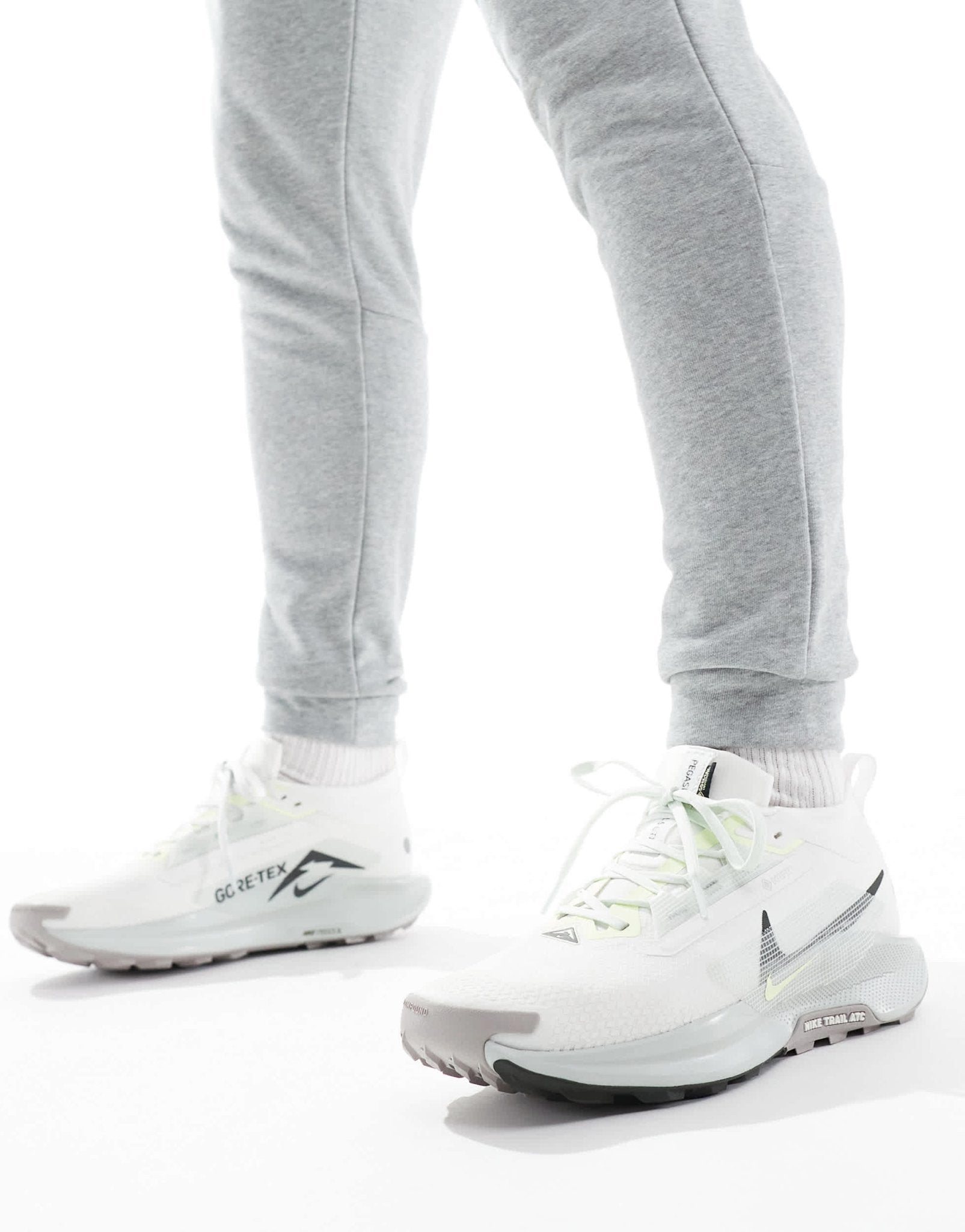 Nike Running ReactX Pegasus Trail 5 Gore - TEX trainers in light silver - ASOS Sample Sale EU Store