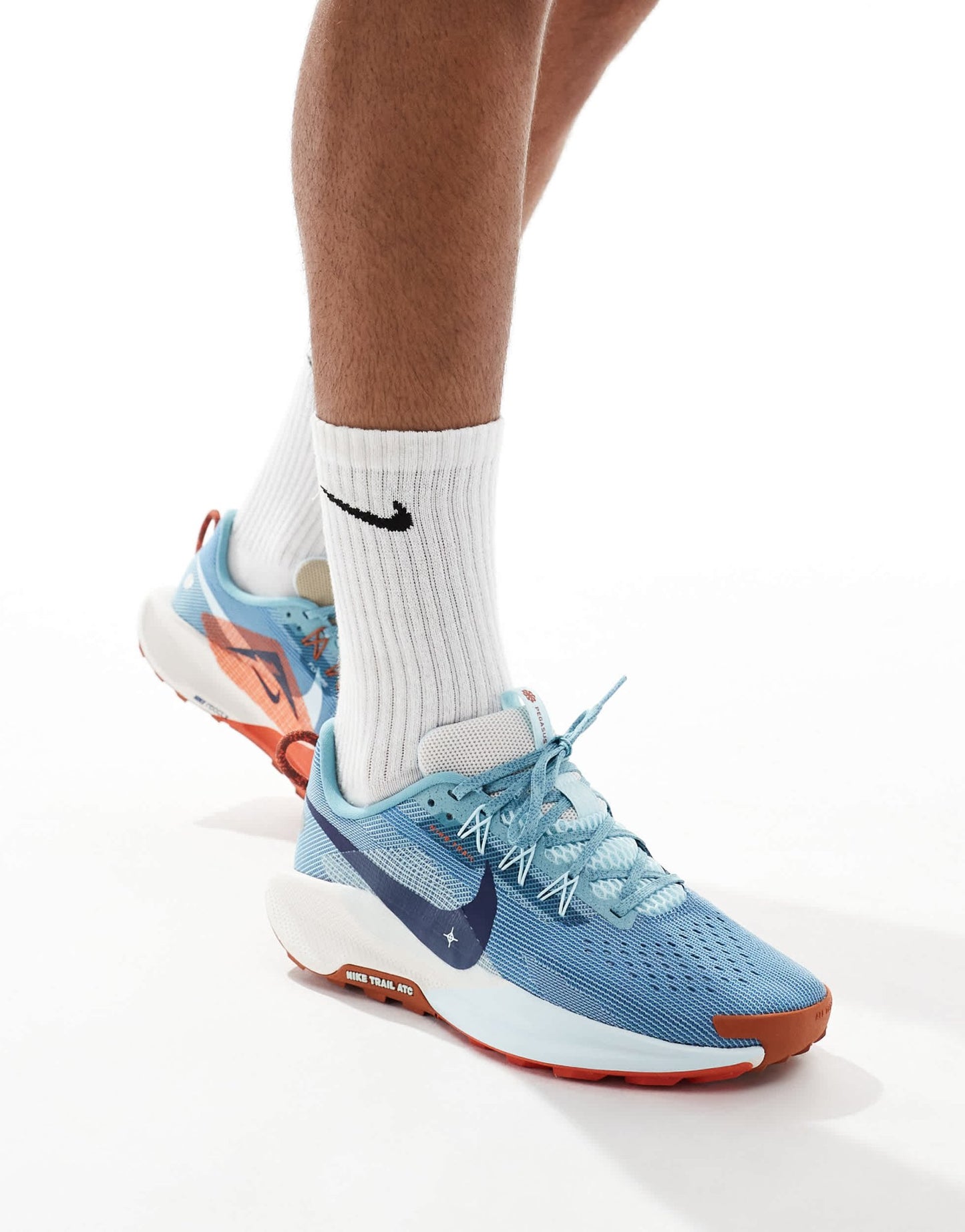 Nike Running ReactX Pegasus Trail 5 trainers in light blue - ASOS Sample Sale EU Store