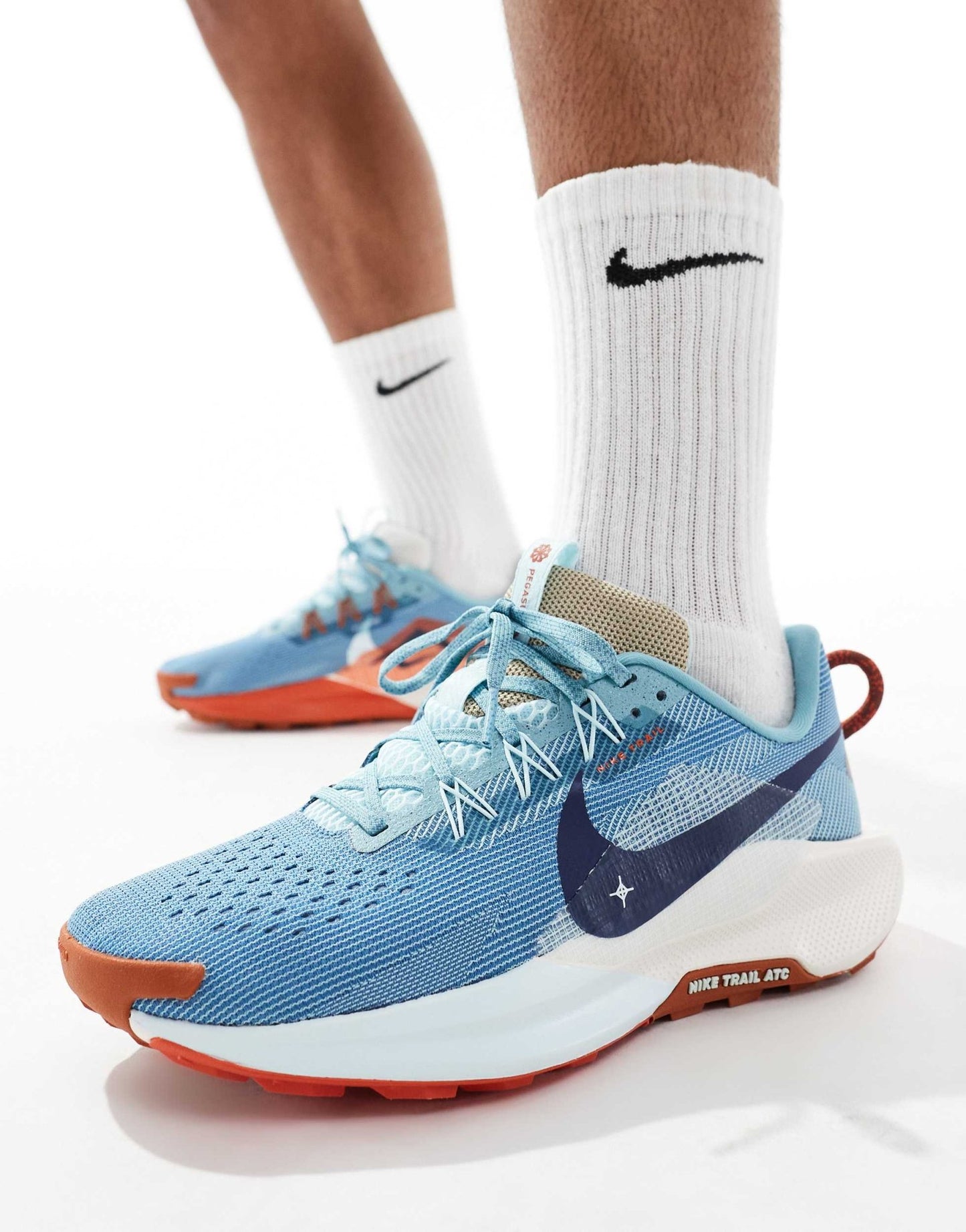 Nike Running ReactX Pegasus Trail 5 trainers in light blue - ASOS Sample Sale EU Store