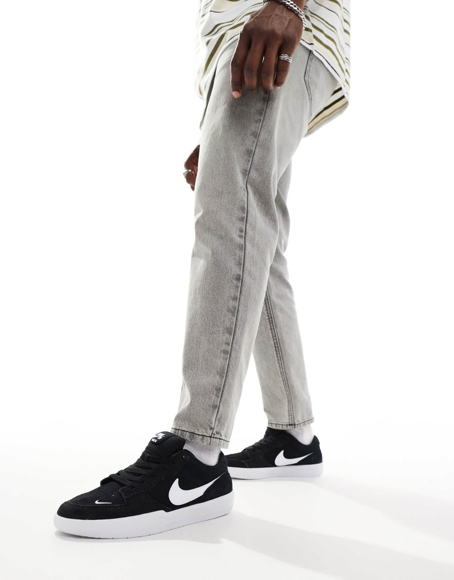 Nike SB Force 58 trainers in black and white - ASOS Sample Sale EU Store