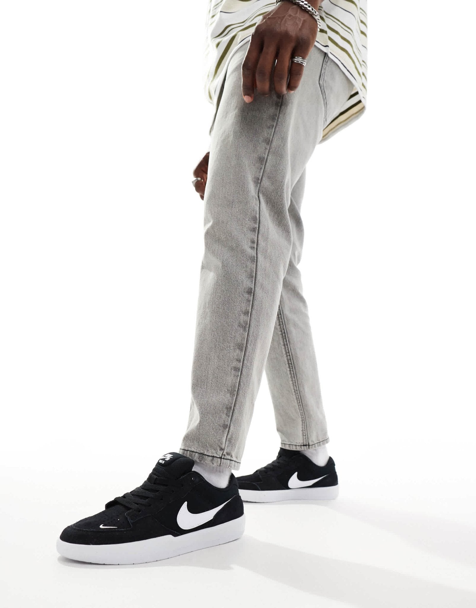 Nike SB Force 58 trainers in black and white - ASOS Sample Sale EU Store