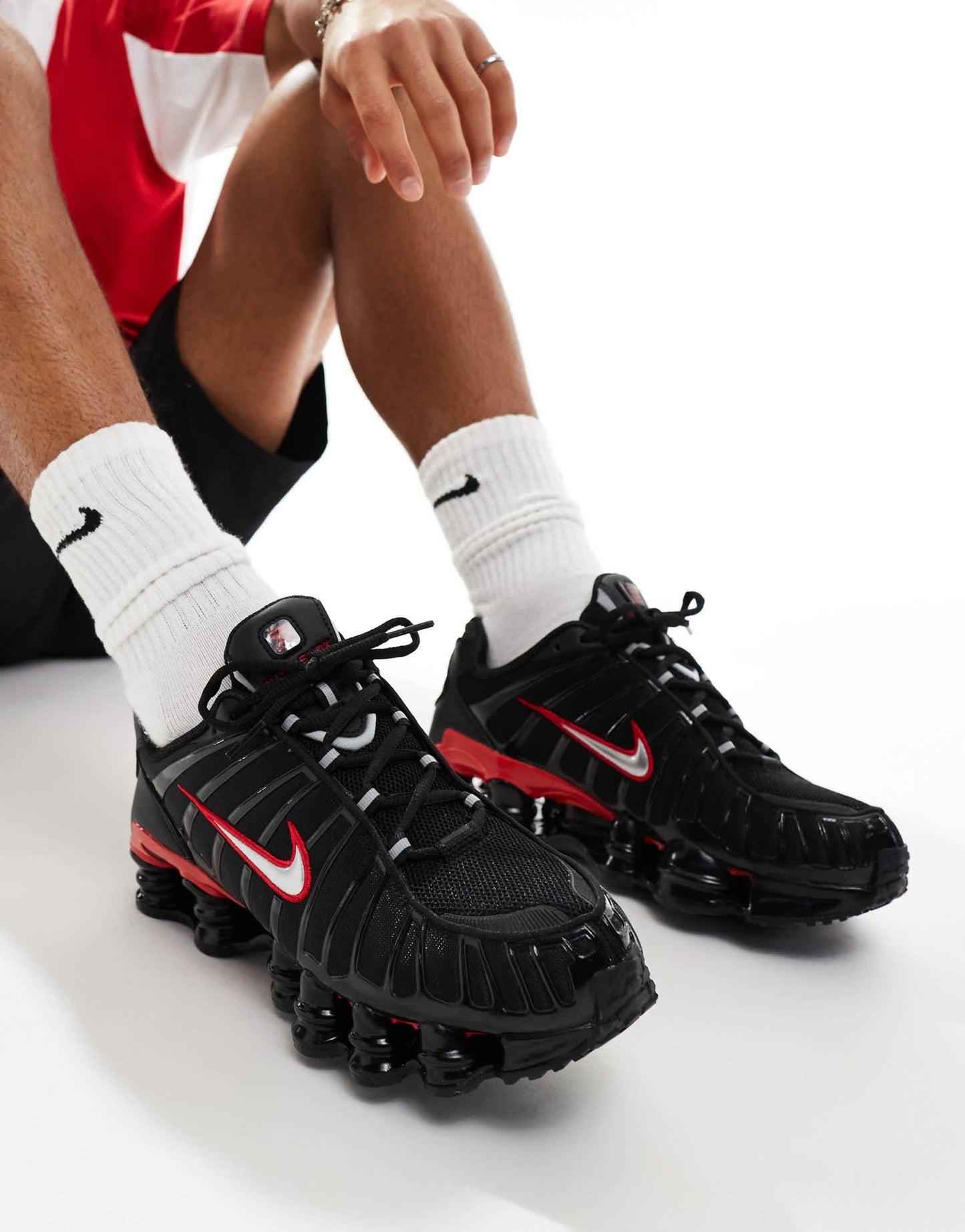 Nike Shox TL unisex trainers in black and red - ASOS Sample Sale EU Store