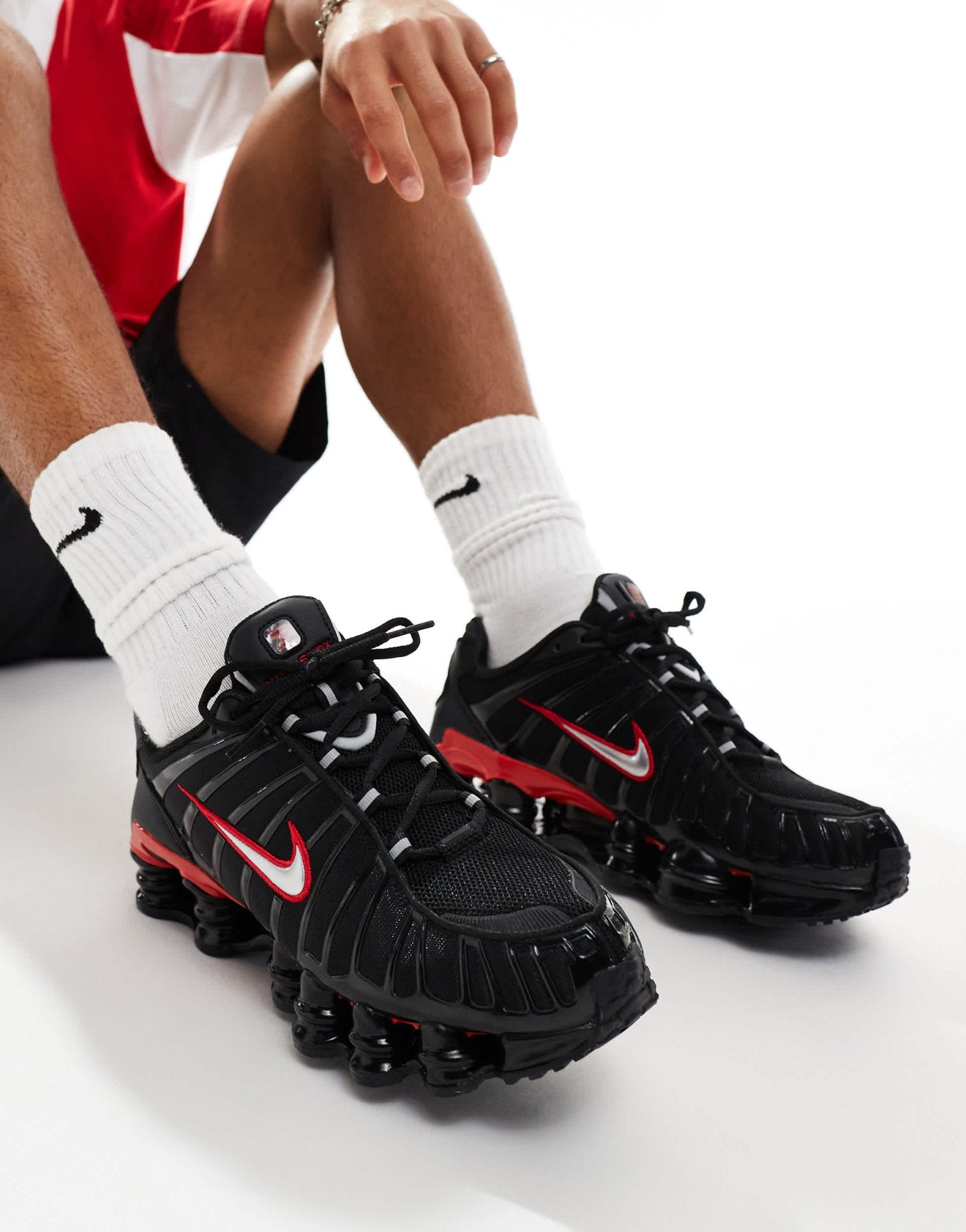 Nike Shox TL unisex trainers in black and red - ASOS Sample Sale EU Store