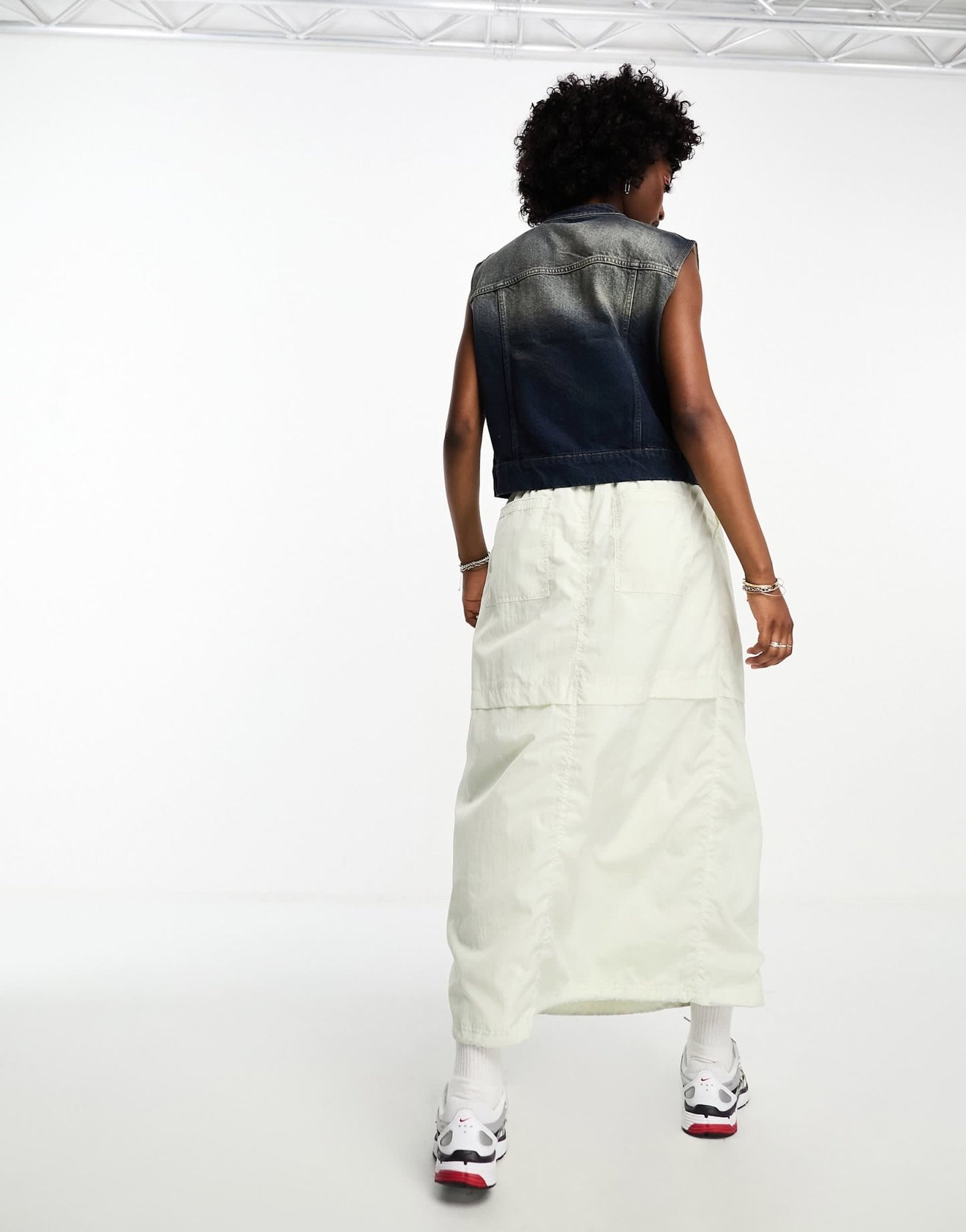 Nike Sport Utility woven cargo maxi skirt in sea glass green - ASOS Sample Sale EU Store