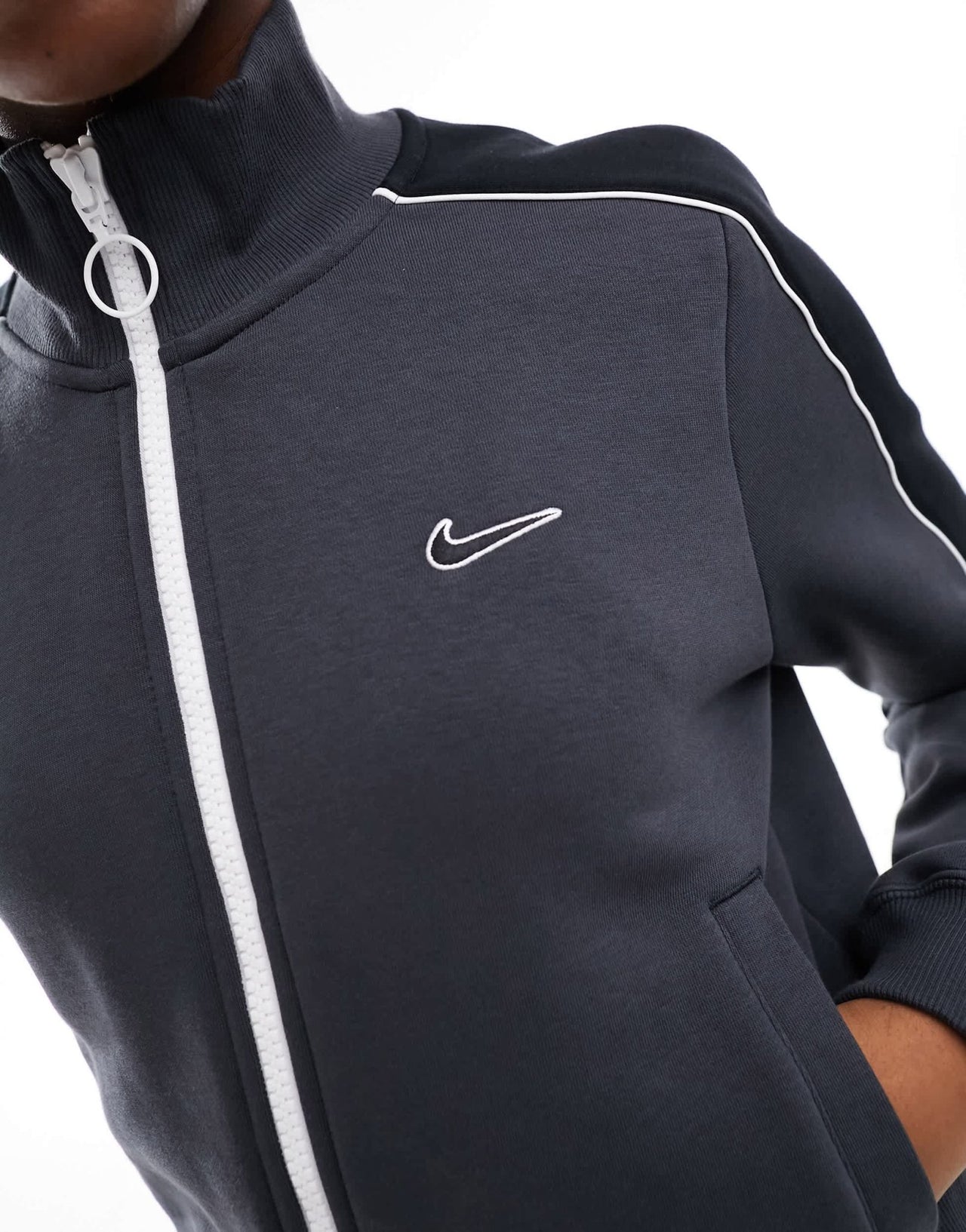 Nike Streetwear track fleece jacket in dark grey - ASOS Sample Sale EU Store