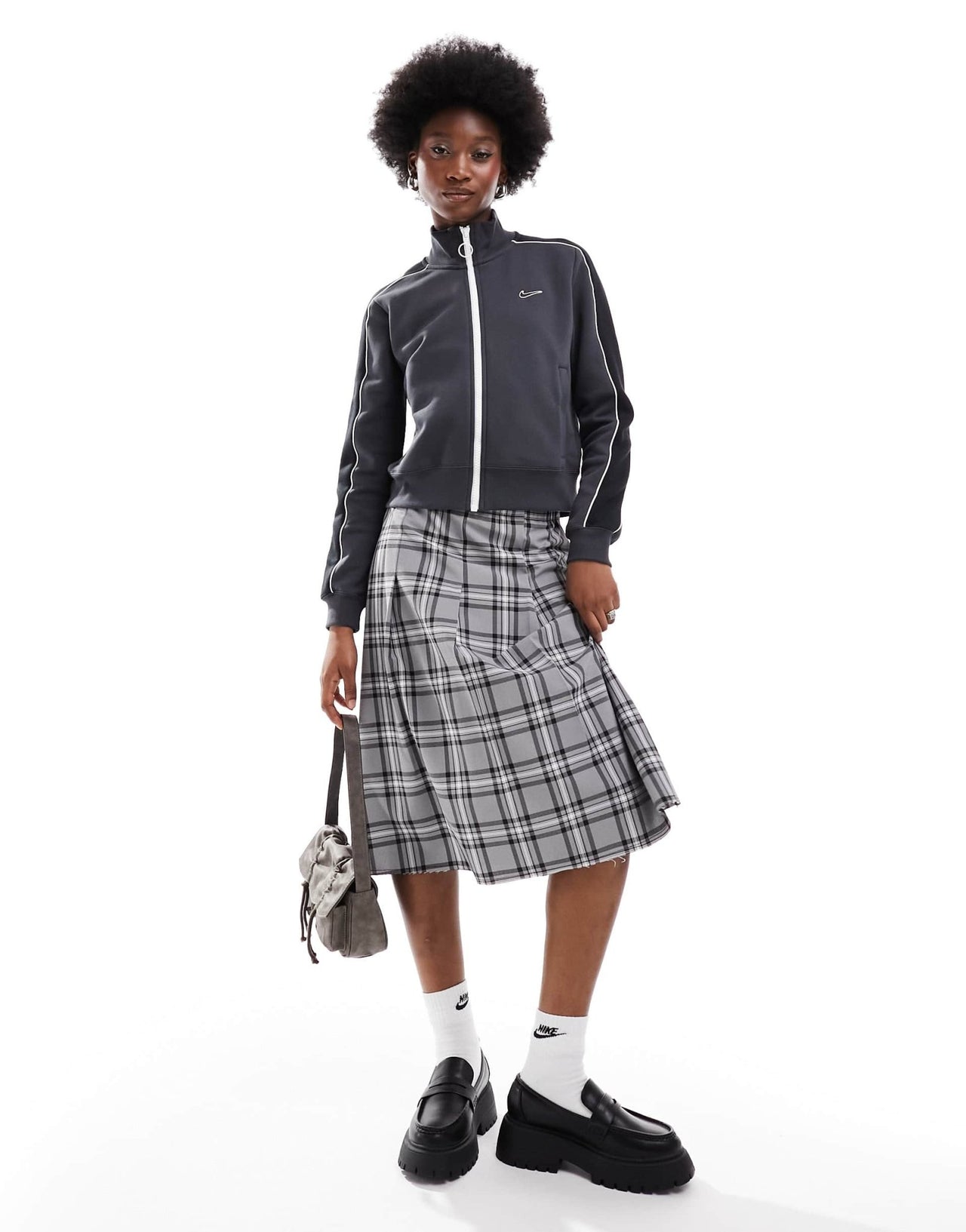 Nike Streetwear track fleece jacket in dark grey - ASOS Sample Sale EU Store