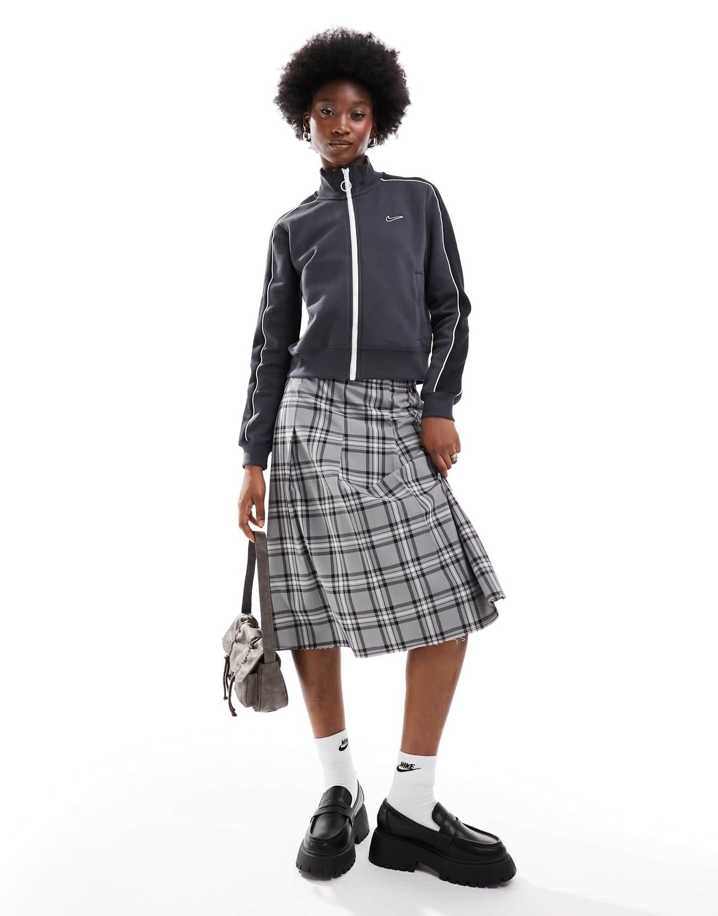 Nike Streetwear track fleece jacket in dark grey - ASOS Sample Sale EU Store