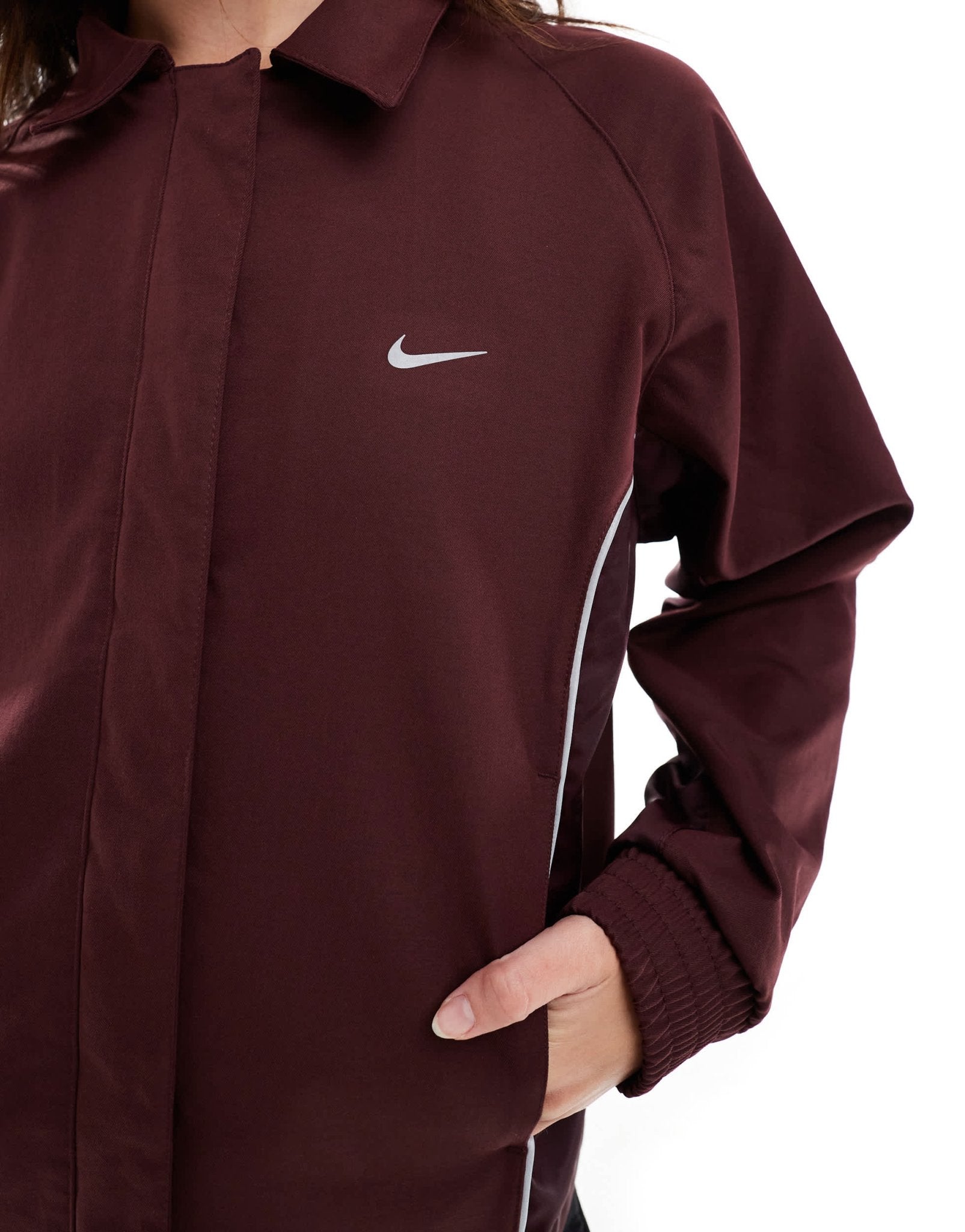 Nike Streetwear woven jacket in burgundy - ASOS Sample Sale EU Store