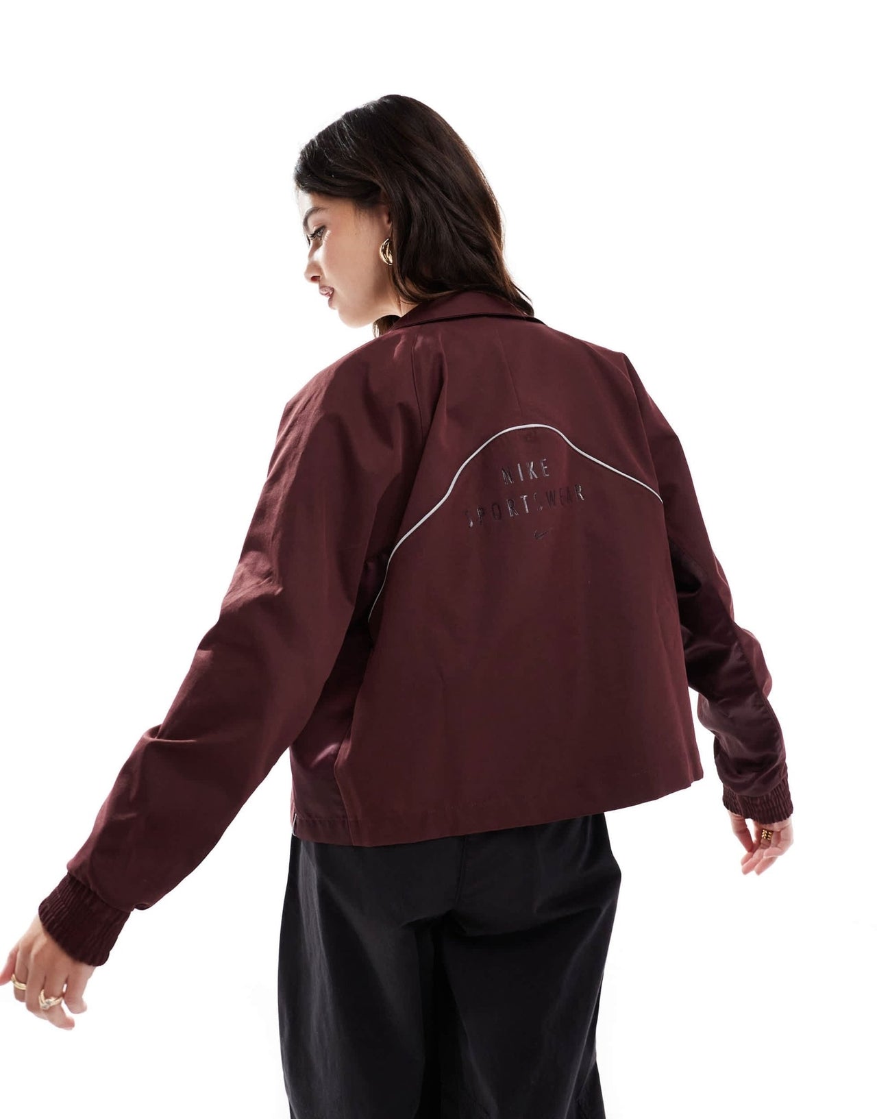 Nike Streetwear woven jacket in burgundy - ASOS Sample Sale EU Store