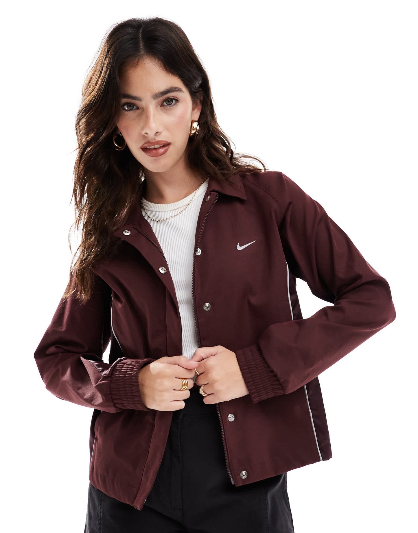 Nike Streetwear woven jacket in burgundy - ASOS Sample Sale EU Store