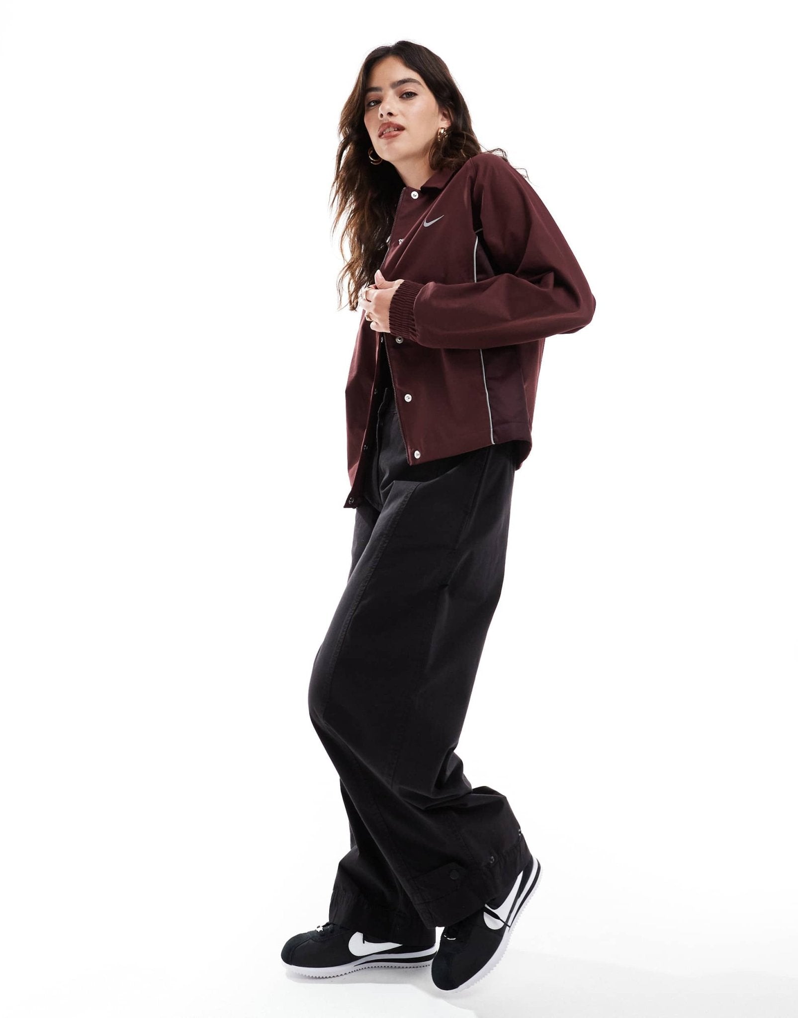 Nike Streetwear woven jacket in burgundy - ASOS Sample Sale EU Store