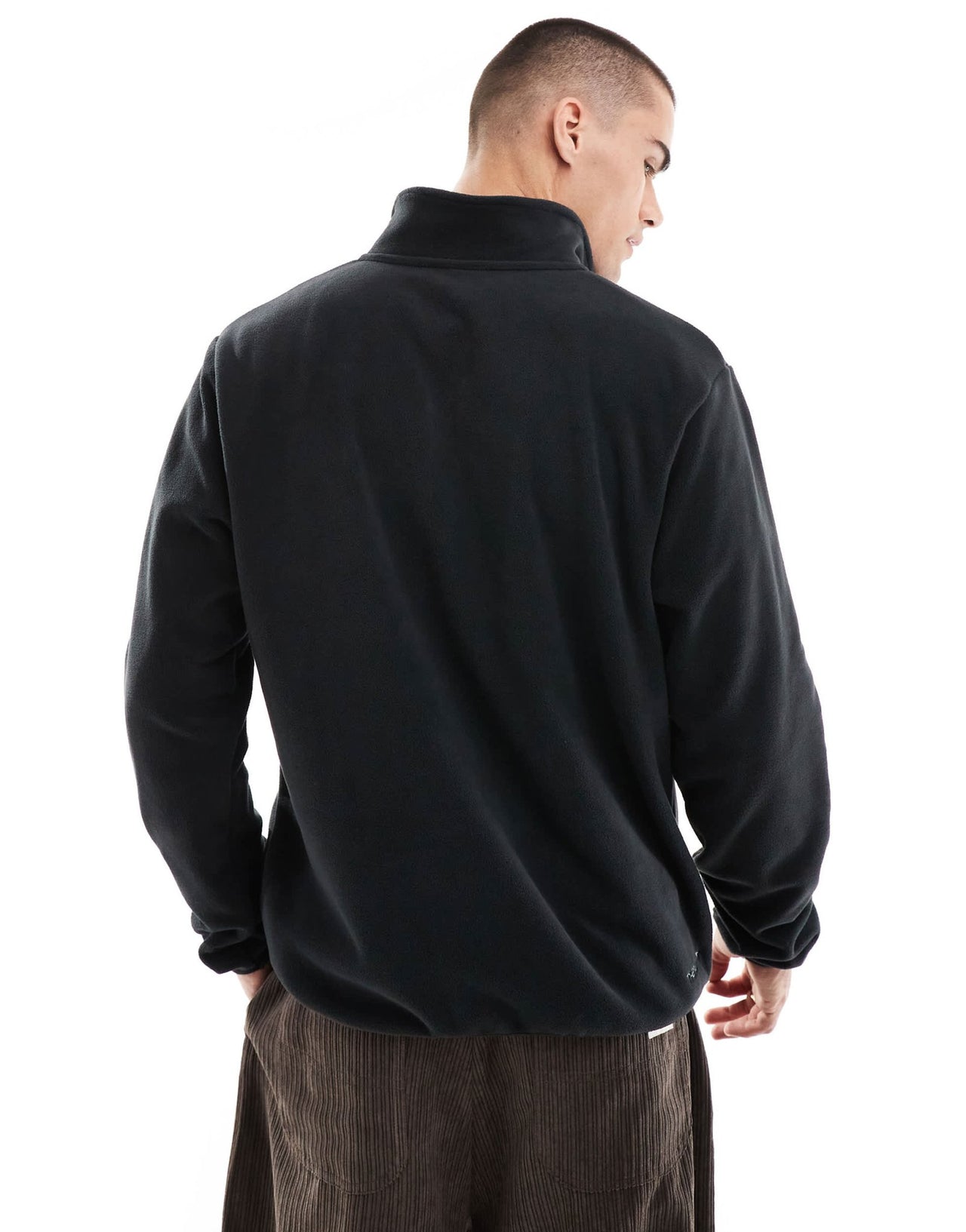 Nike Swoosh Air polar fleece half zip sweatshirt in black and gold - ASOS Sample Sale EU Store