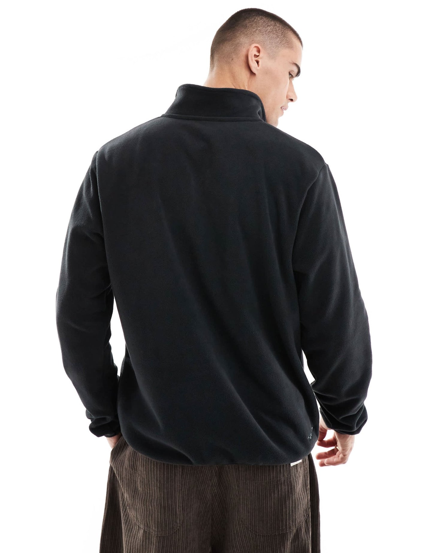 Nike Swoosh Air polar fleece half zip sweatshirt in black and gold - ASOS Sample Sale EU Store