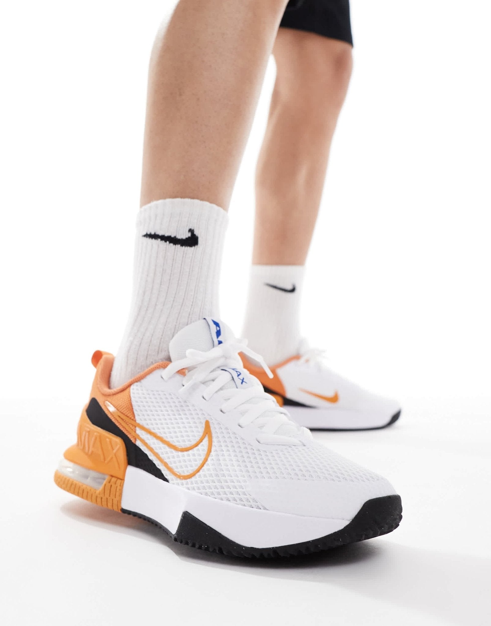Nike Training Air Max Alpha 6 trainers in white and orange - ASOS Sample Sale EU Store