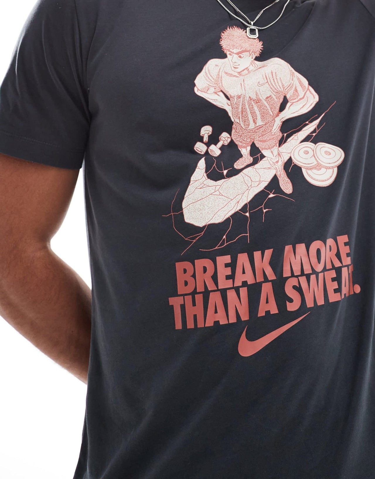 Nike Training Break More Than A Sweat graphic t-shirt in grey - ASOS Sample Sale EU Store