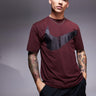 Nike Training Dri-FIT Swoosh graphic t-shirt in burgundy