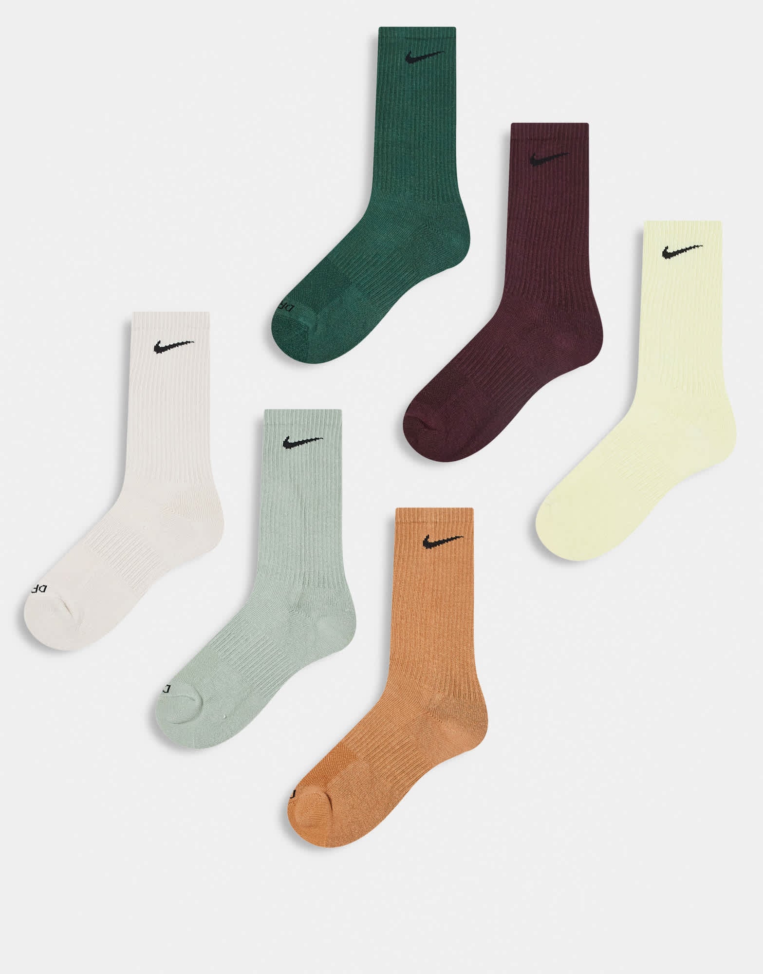 Nike Training Everyday Plus Cushioned 6 pack crew sock in multi - ASOS Sample Sale EU Store