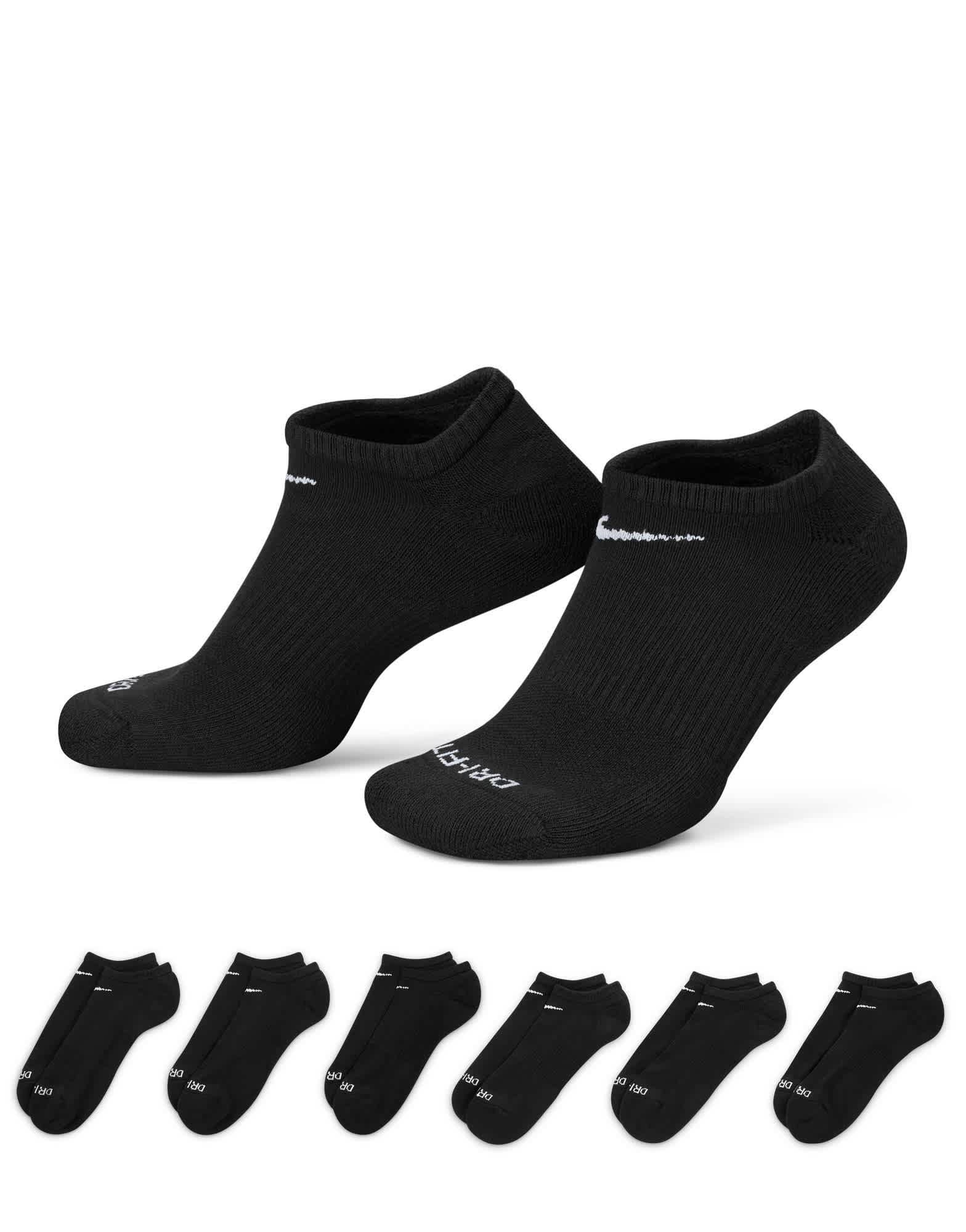 Nike Training Everyday Plus Cushioned 6 pack trainer sock in black - ASOS Sample Sale EU Store