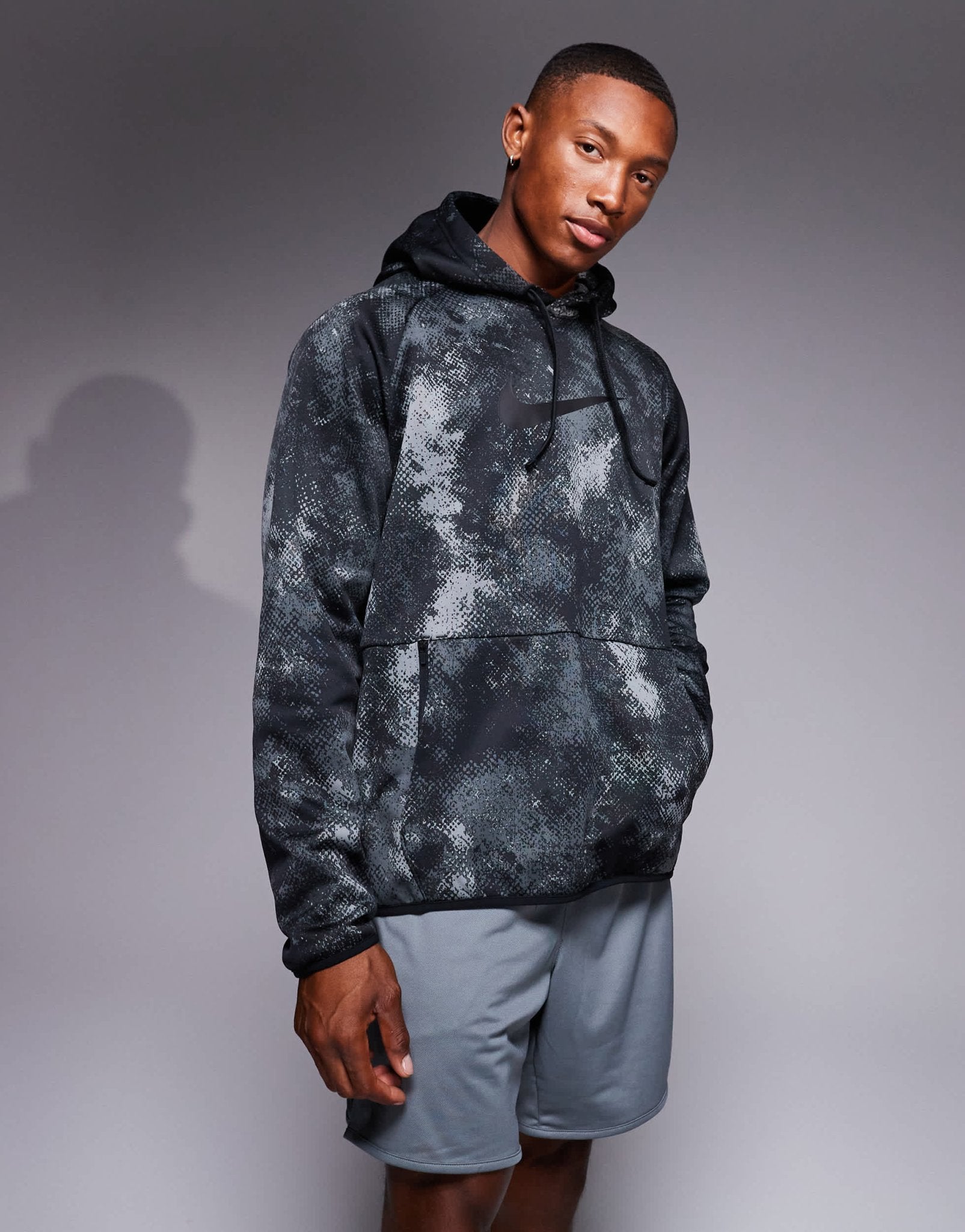 Nike Training Therma - Fit camo print hoodie in black - ASOS Sample Sale EU Store