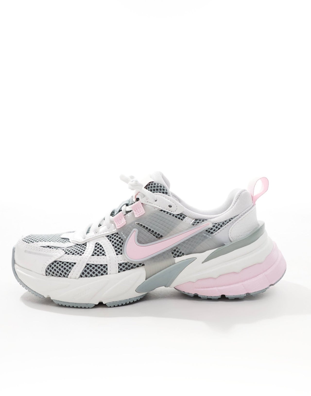 Nike V2K Run trainers in white and pink - ASOS Sample Sale EU Store