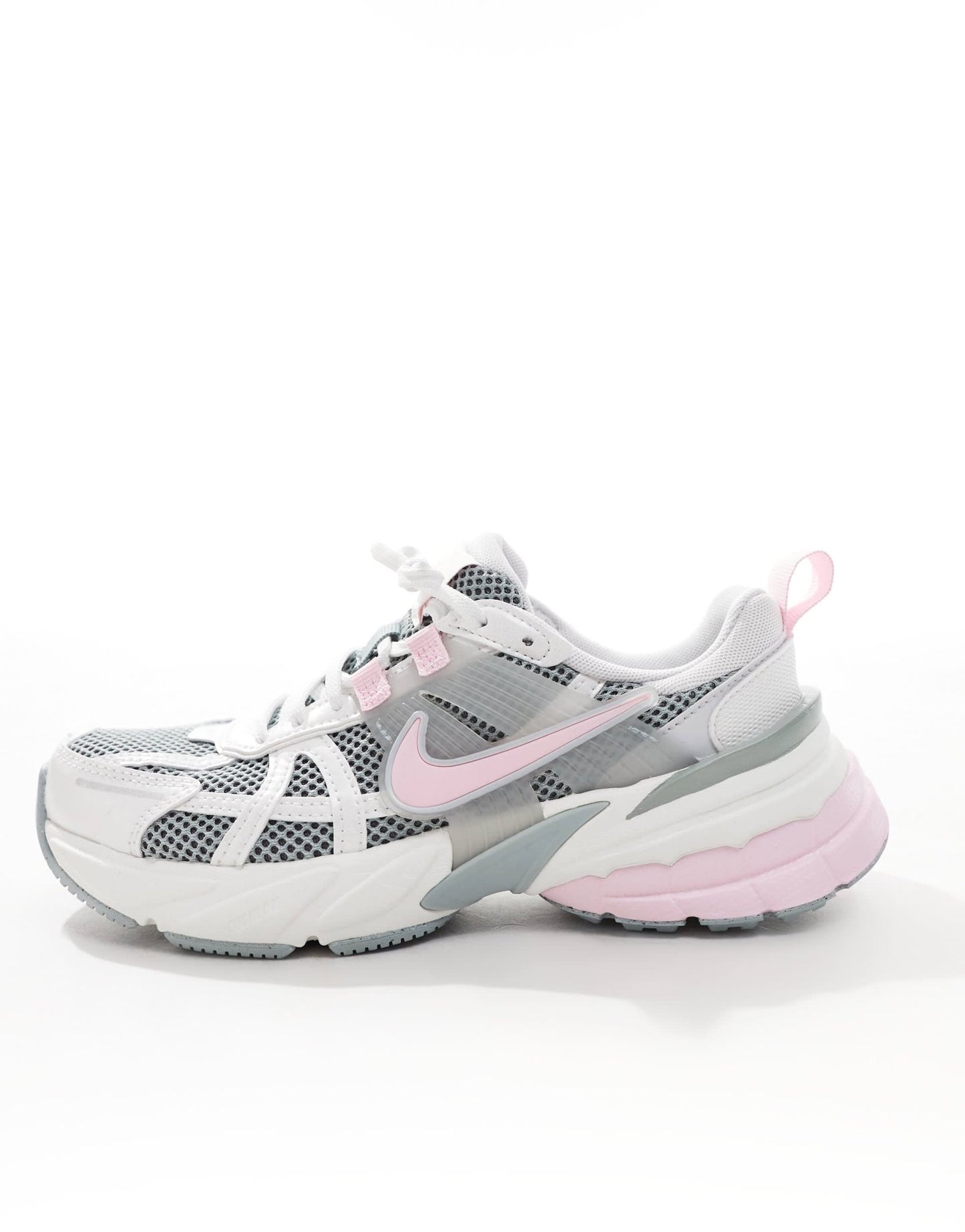 Nike V2K Run trainers in white and pink - ASOS Sample Sale EU Store