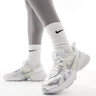 Nike V2K Run trainers in white and silver