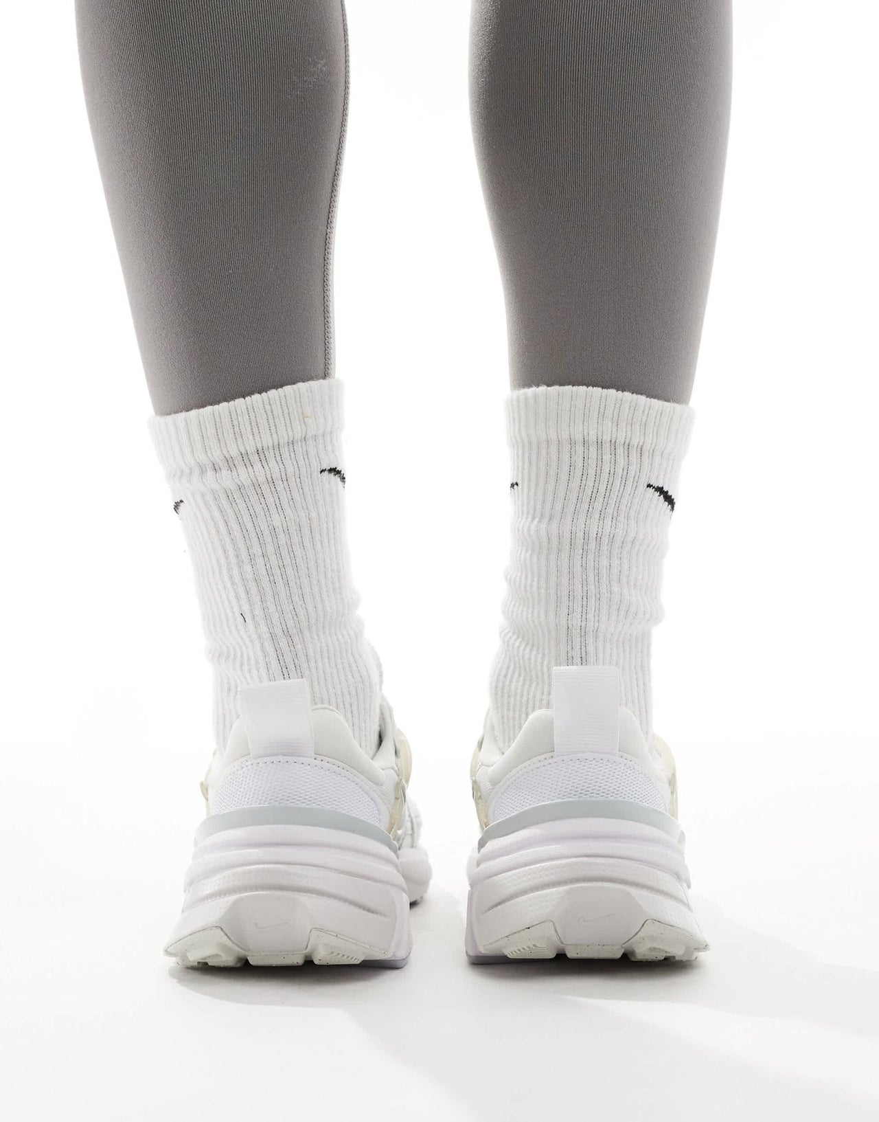 Nike V2K Run trainers in white and silver - ASOS Sample Sale EU Store