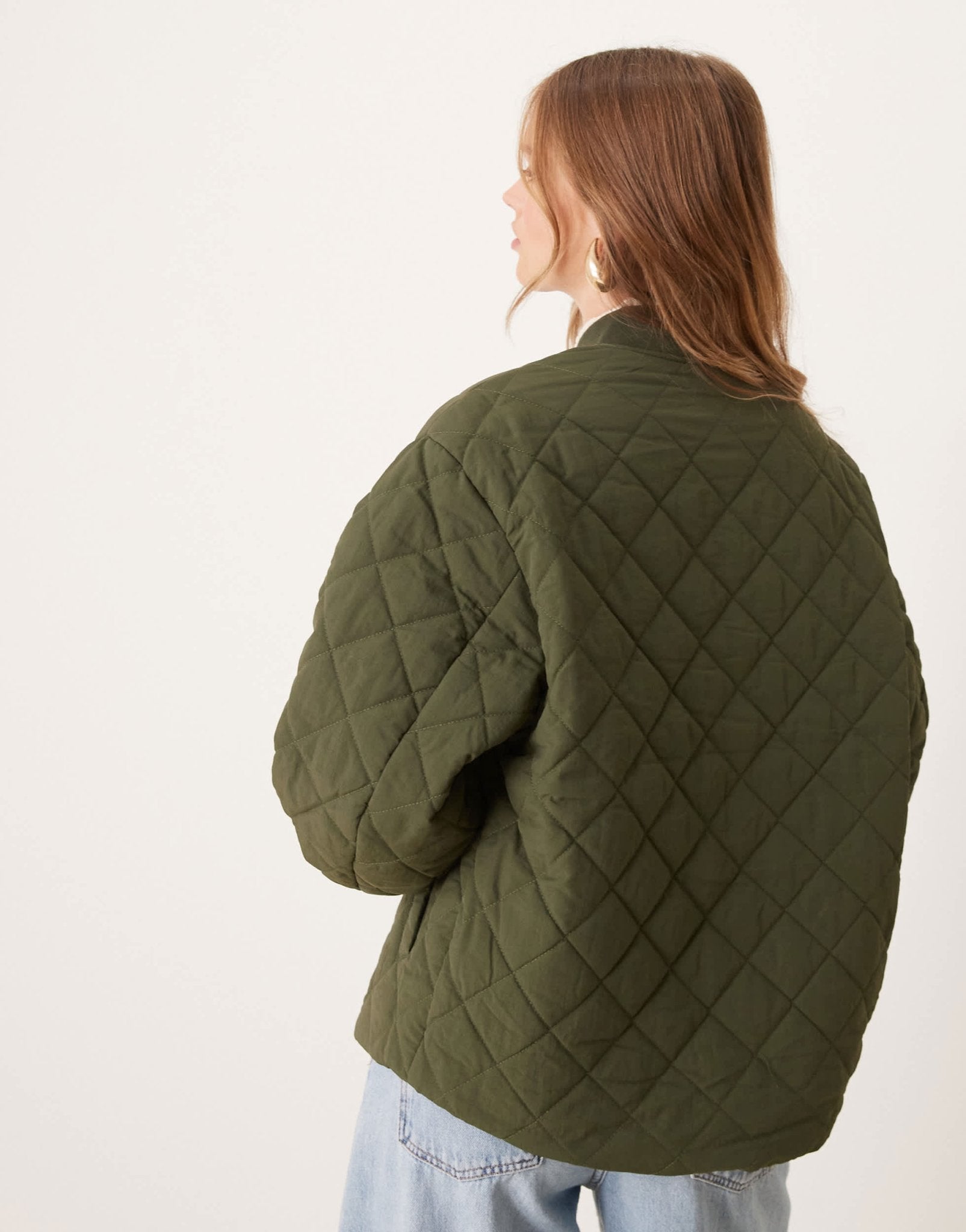 Nobody's Child Bailey bomber jacket in khaki - ASOS Sample Sale EU Store
